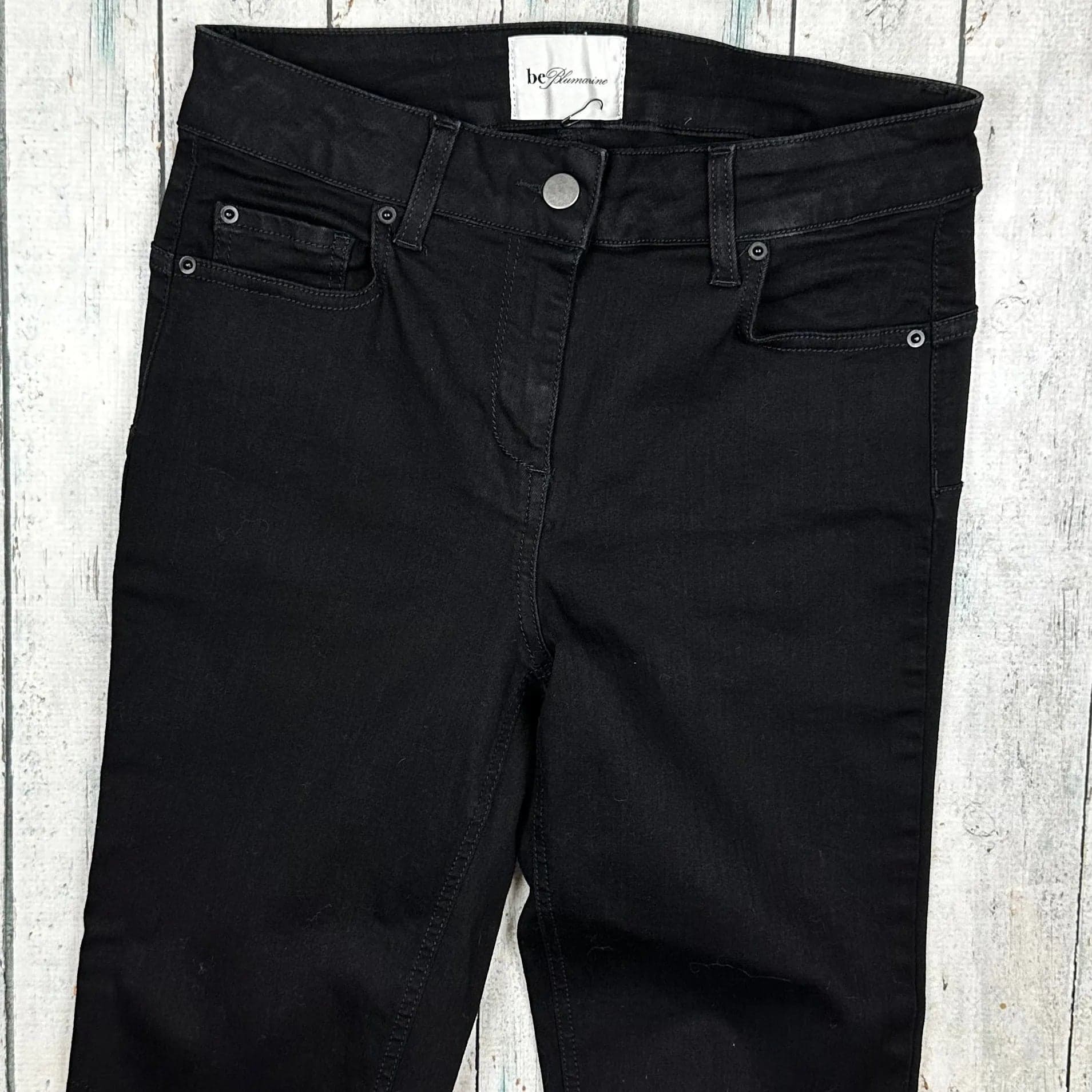 NEW - Be Blumarine Black Italian Flared Jeans - Suit Size 10 — photo 4 of 8