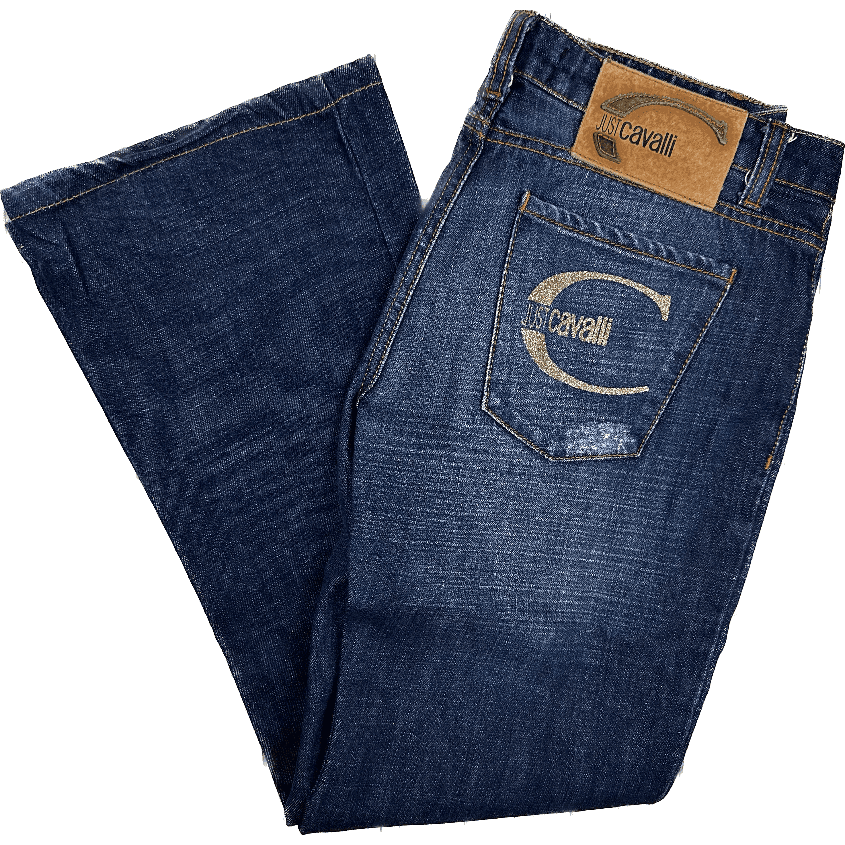 Just Cavalli Italian Ladies Distressed Boot Cut Jeans - Size 30 — photo 1 of 7