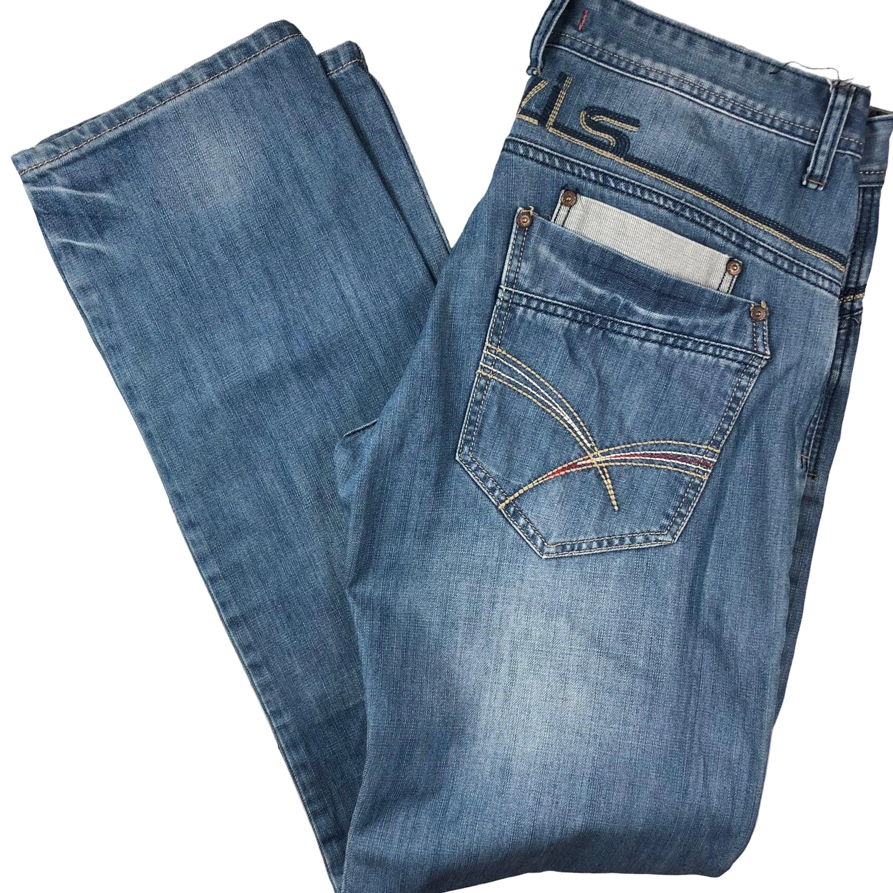 Jaylvis Jeans Classic Tapered Fit Mens Logo Jeans - Size 34/34 — photo 1 of 8