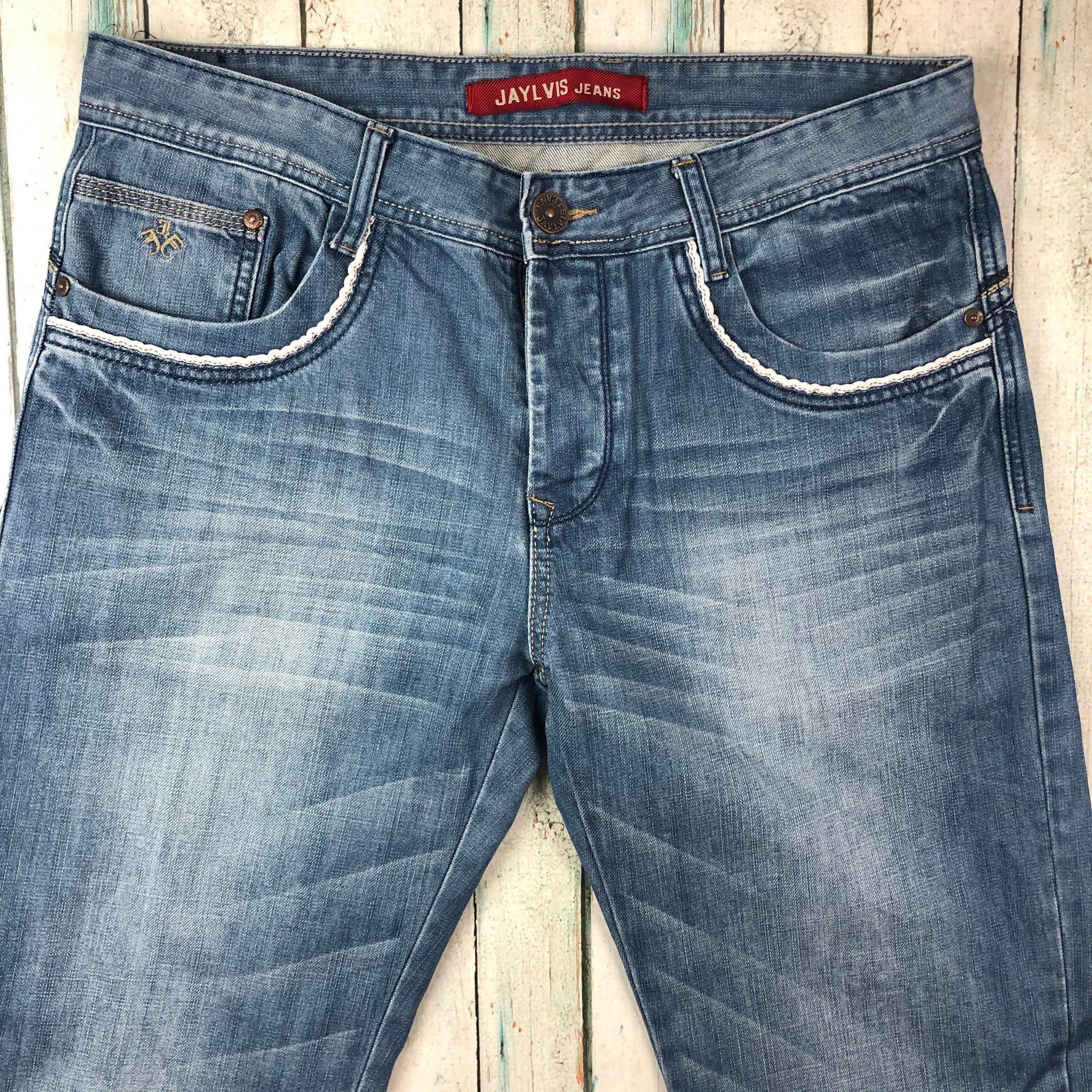 Jaylvis Jeans Classic Tapered Fit Mens Logo Jeans - Size 34/34 — photo 2 of 8