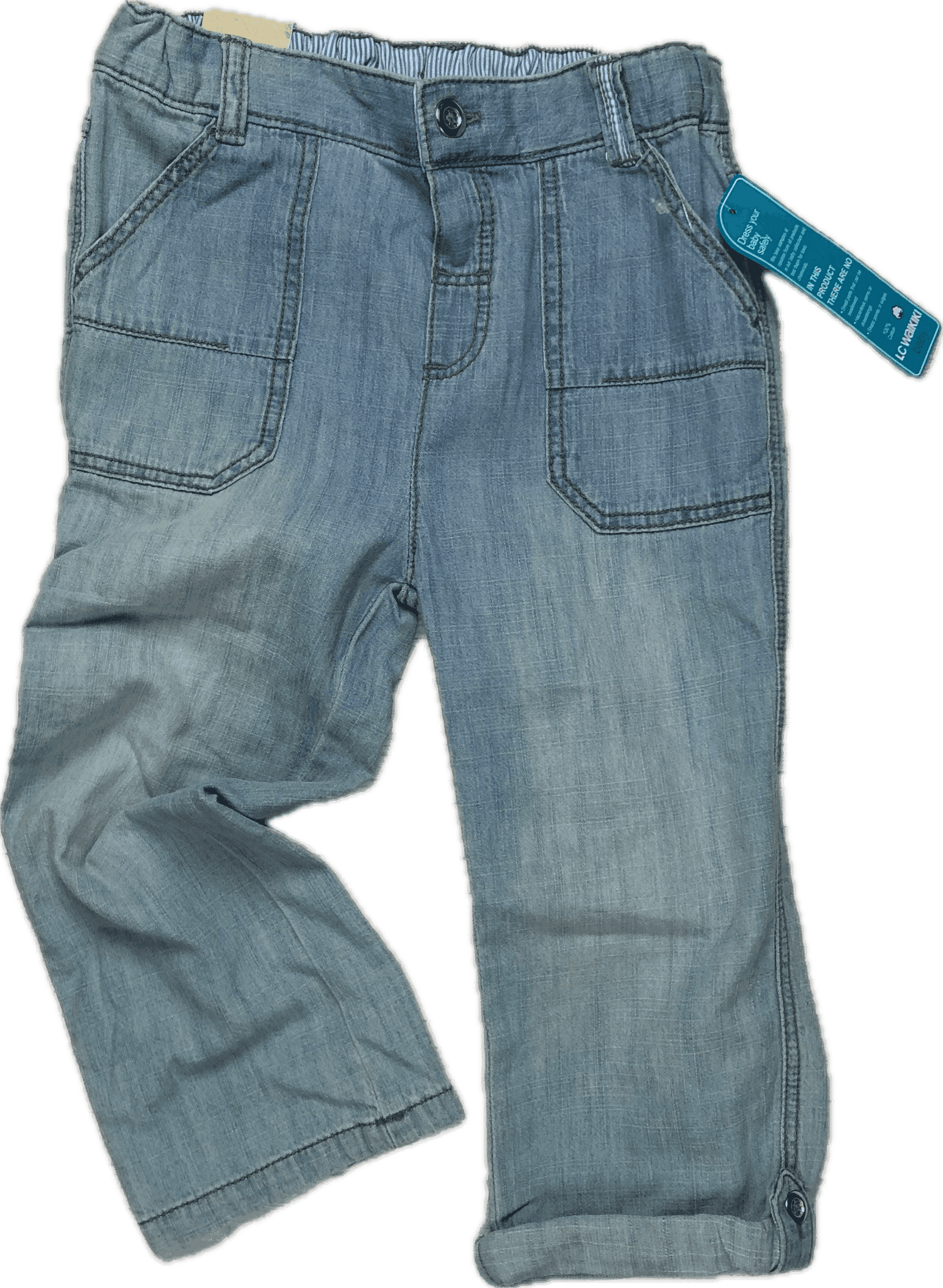 NWT - LC Waikiki Girls Convertible Lightweight Jeans - Size 2/3 — photo 1 of 5