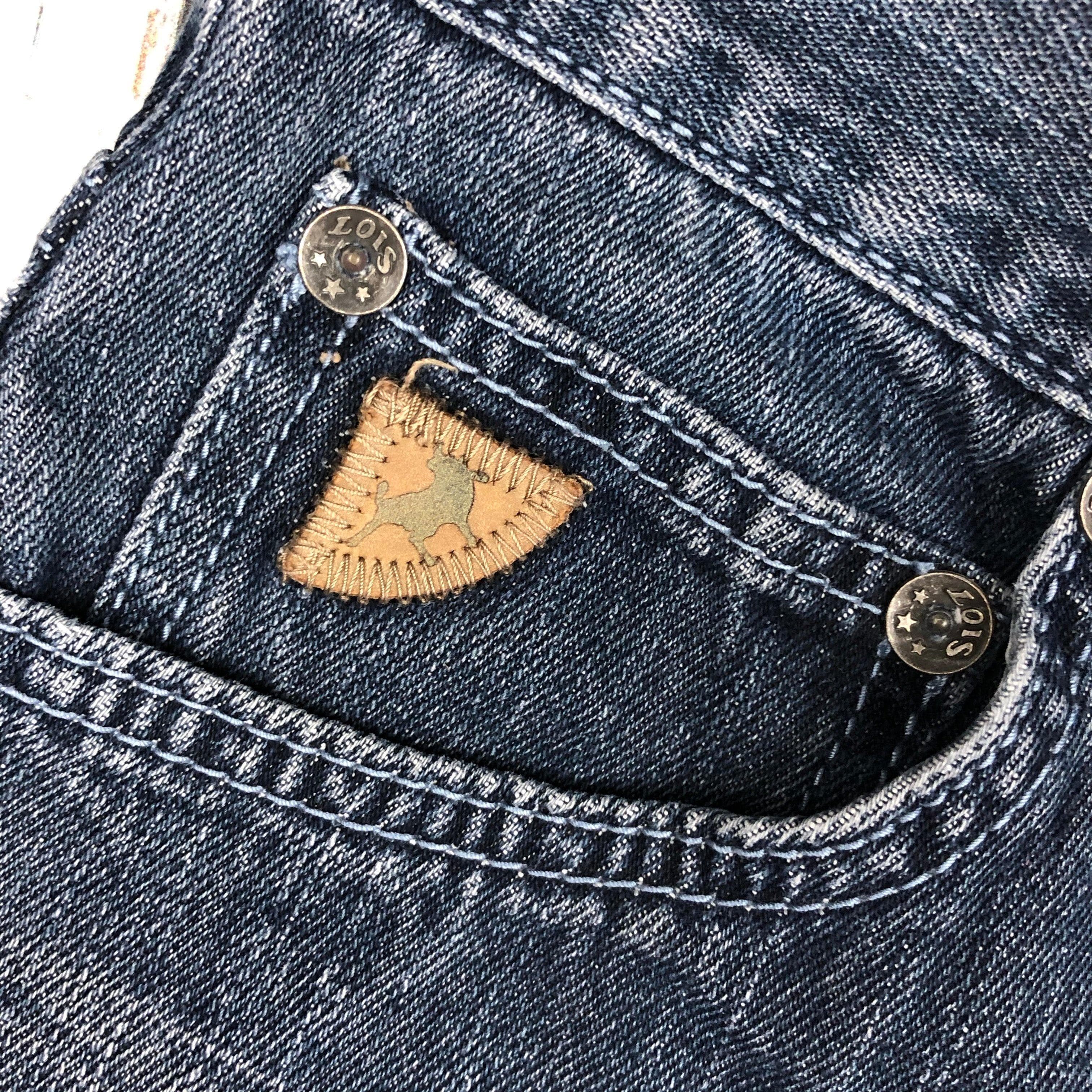 Lois 1990's 'S11 Straight' Vintage Blue Jeans- Suit Size 26" — photo 5 of 10