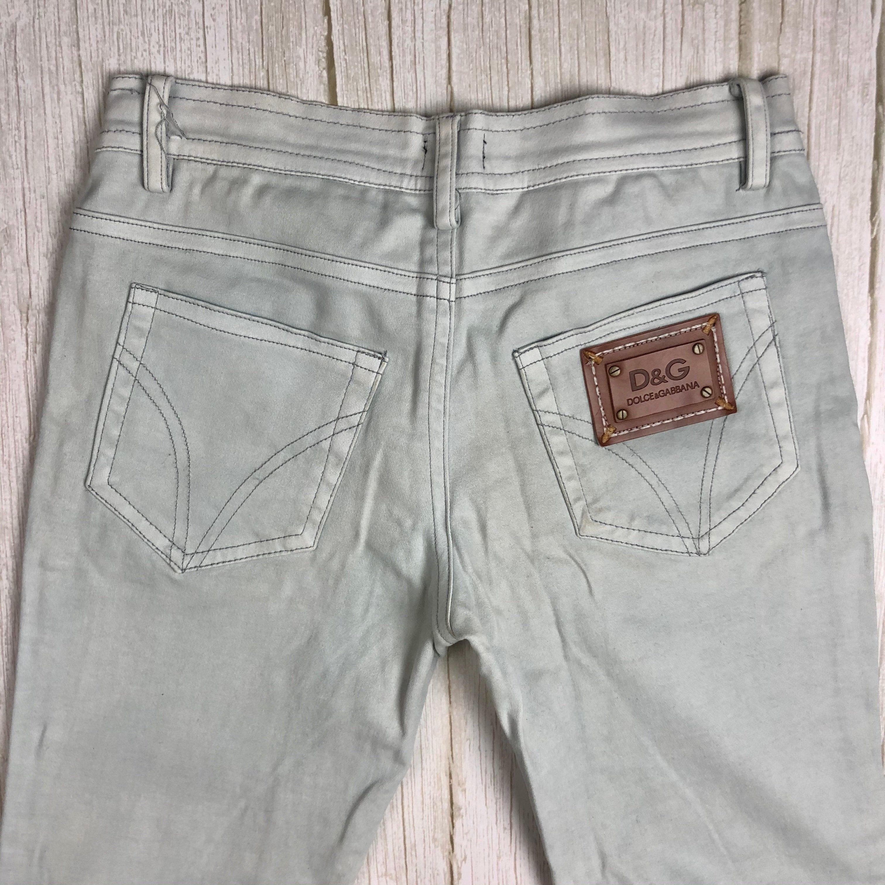 Dolce & Gabbana D&G Pale Grey 'Glamour' Tight Jeans - Size 28 — photo 4 of 7