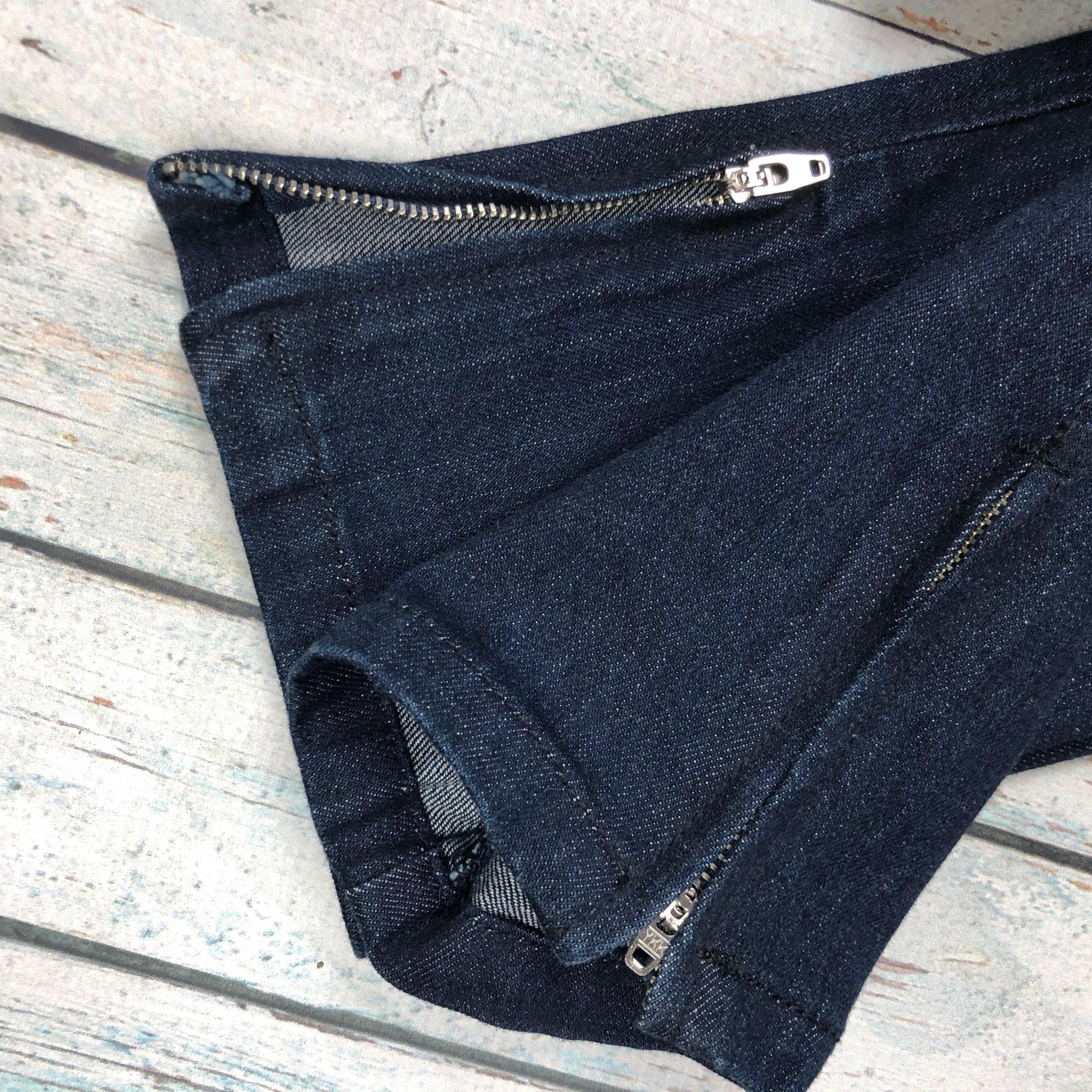 NEW -Tsubi Dark Wash Skinny Ankle Zip Jeans- Size 24 — photo 7 of 7