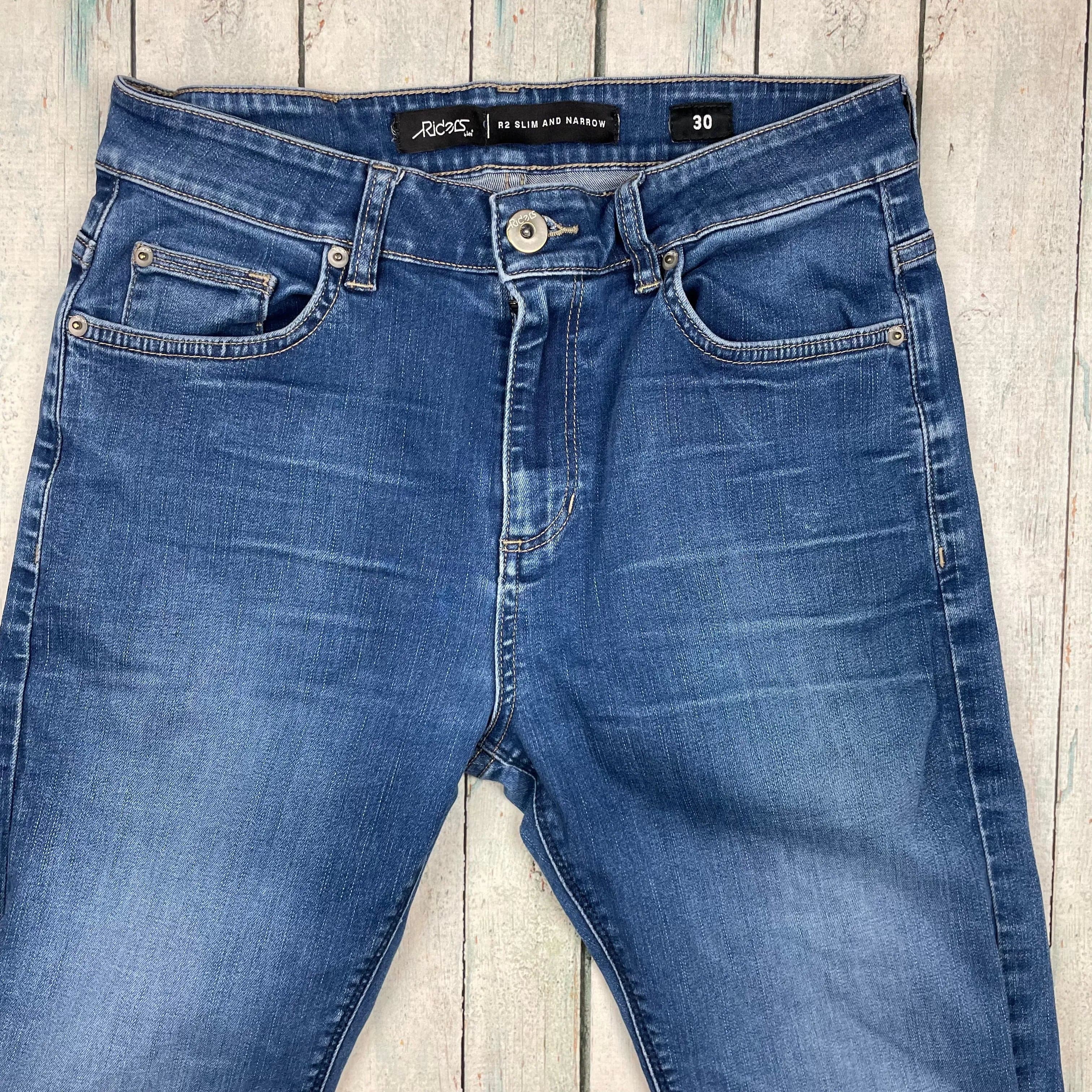 Lee Riders Mens 'R2 Slim & Narrow' Stretch Jeans - Size 30 — photo 3 of 7