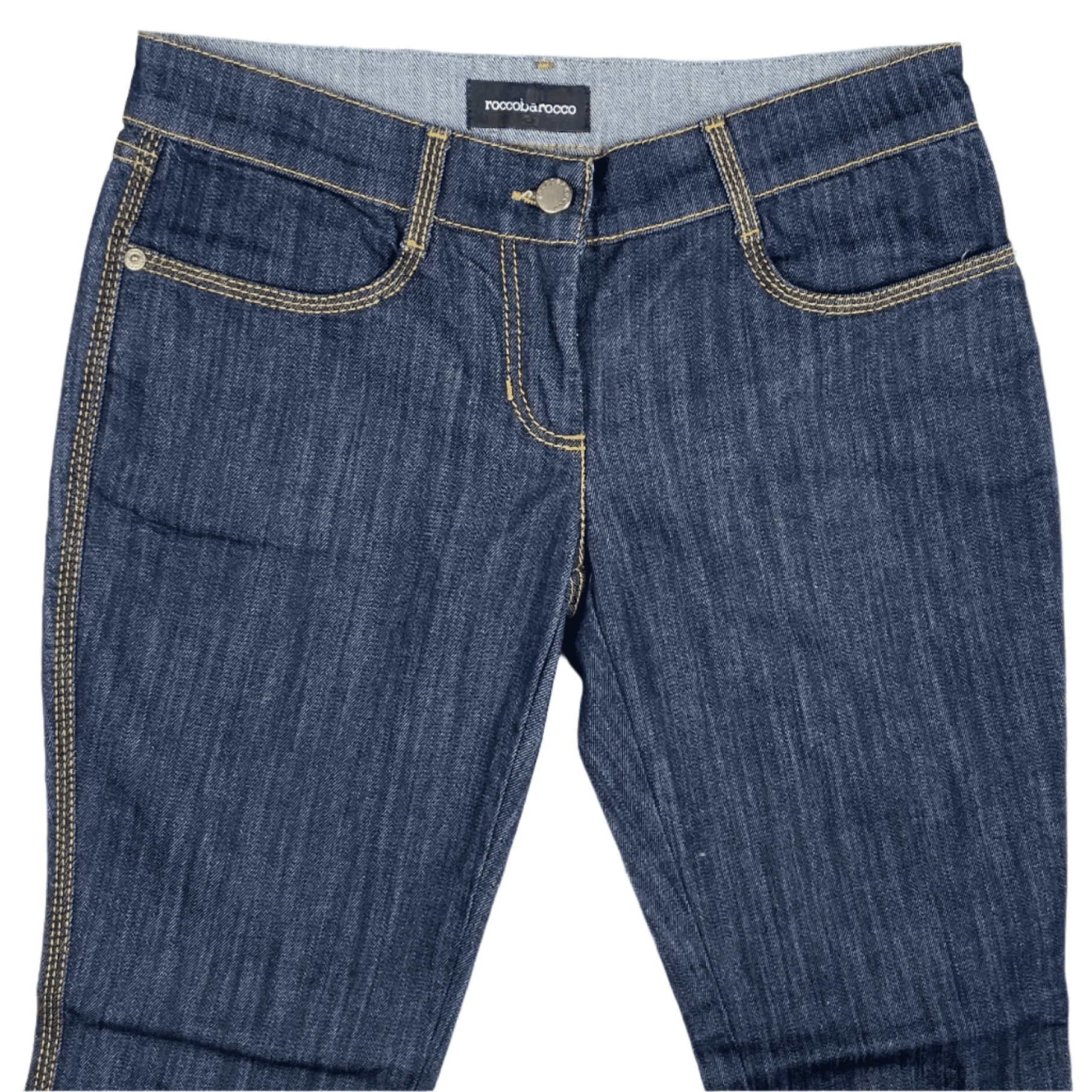 Roccobarocco Italian Y2K Logo Seat Low Rise Jeans -Size 28" — photo 3 of 6