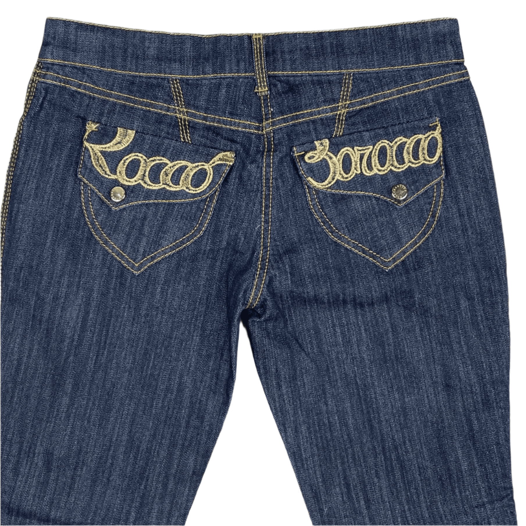 Roccobarocco Italian Y2K Logo Seat Low Rise Jeans -Size 28" — photo 4 of 6
