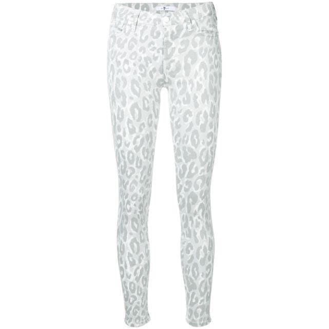 NWT- 7 for all Mankind 'The Skinny Crop' Leopard Print Jeans Size- 29 — photo 3 of 3