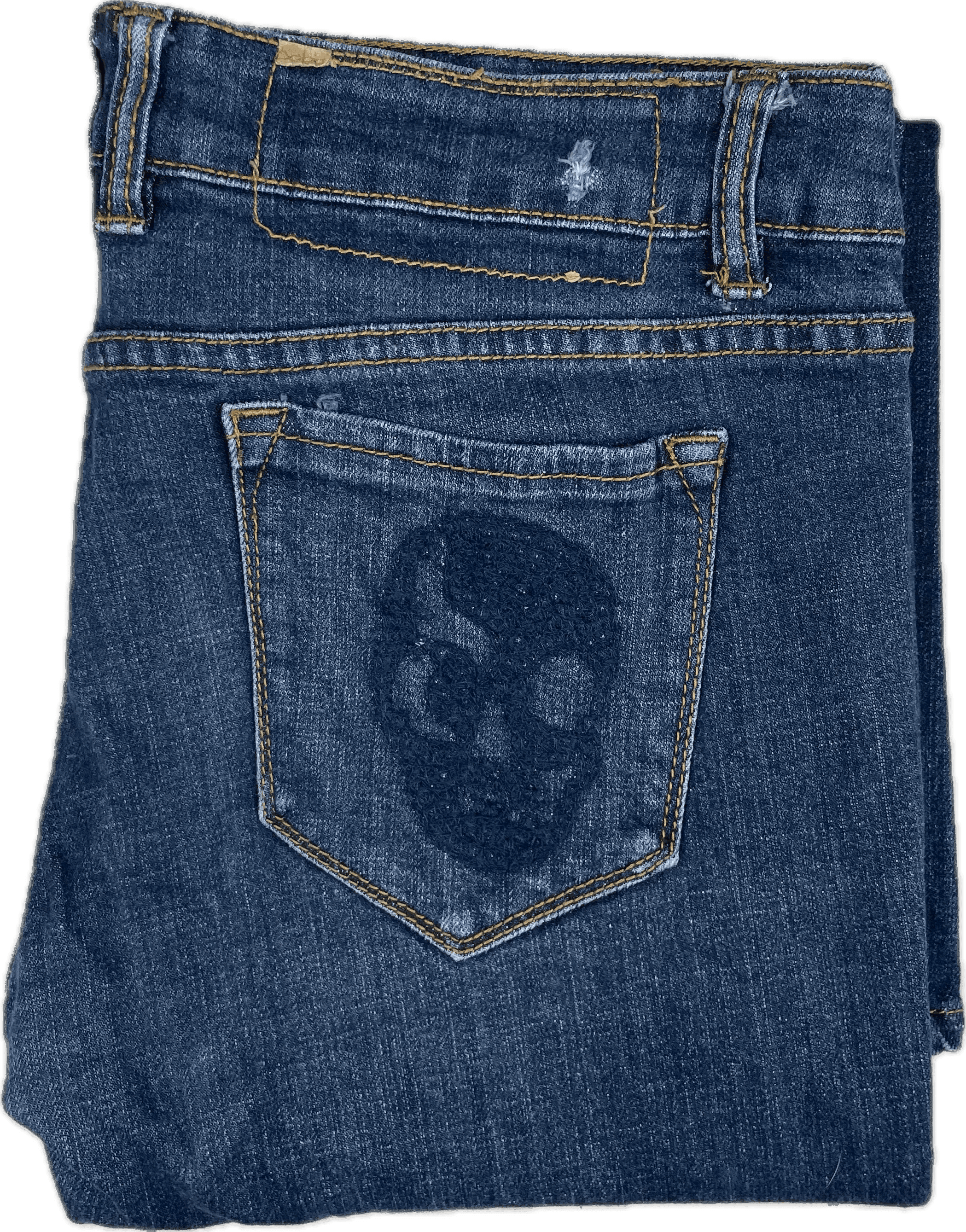Cheap Monday 'Tight Satin Grey' Skinny Logo Pocket Jeans - Size 32 Short — photo 2 of 7
