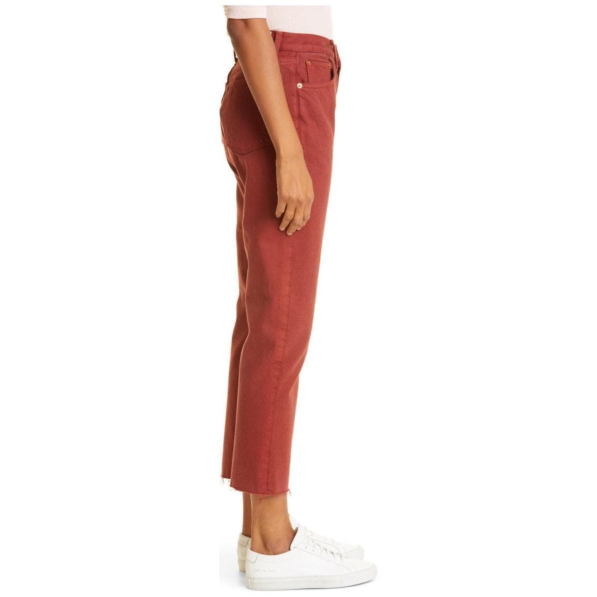 NWT- Re/Done 'High Rise Stovepipe' Washed Brick Jeans RRP $465 -Size 25 — photo 3 of 6