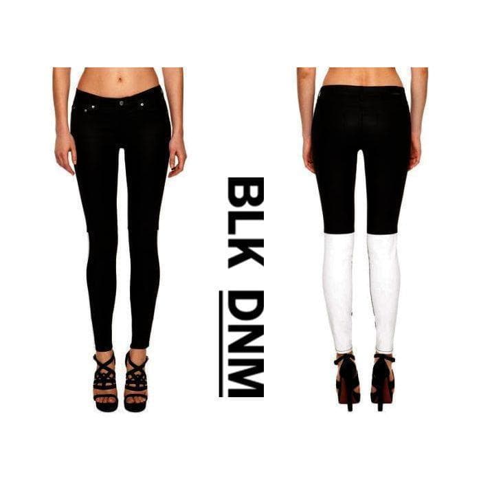 NWT -BLK DNM NYC 'Jeans 26' Empire Leg Coated Skinny Jeans - Size 26/30 — photo 1 of 6