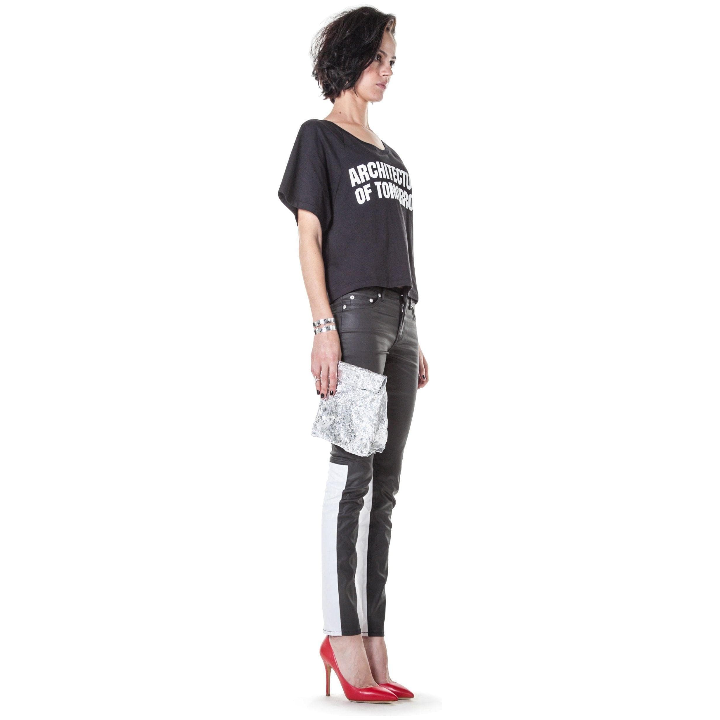 NWT -BLK DNM NYC 'Jeans 26' Empire Leg Coated Skinny Jeans - Size 26/30 — photo 2 of 6