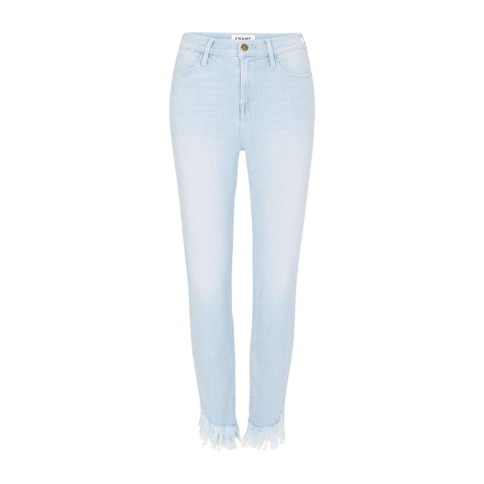 NWT- Frame Denim 'Le High Straight' Sydmoton Fray Hem Jeans RRP $425 -Size 26 — photo 3 of 5