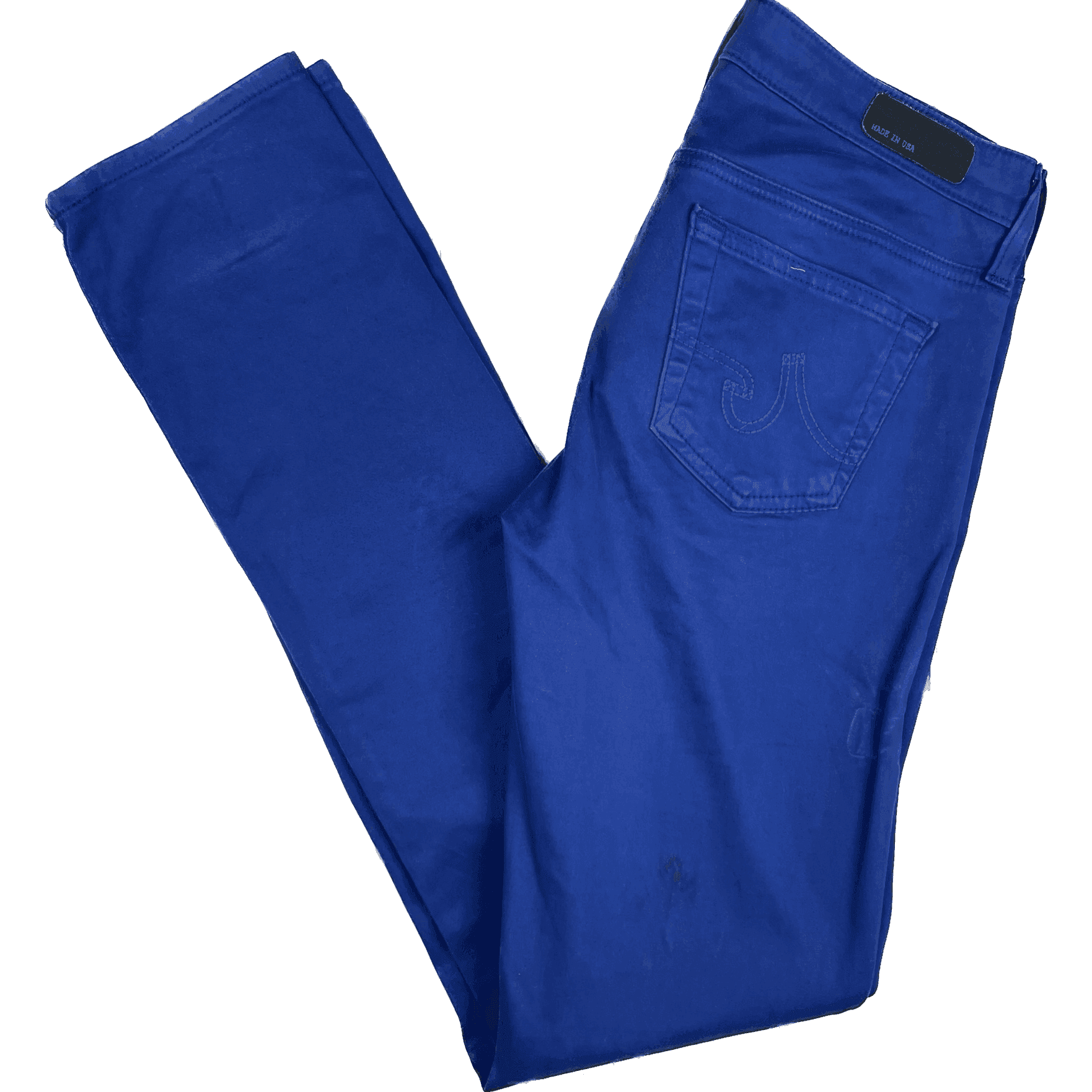 AG Adriano Goldschmied 'The Stilt' Cobalt Blue Cigarette Leg Jeans- Size 25R — photo 2 of 8