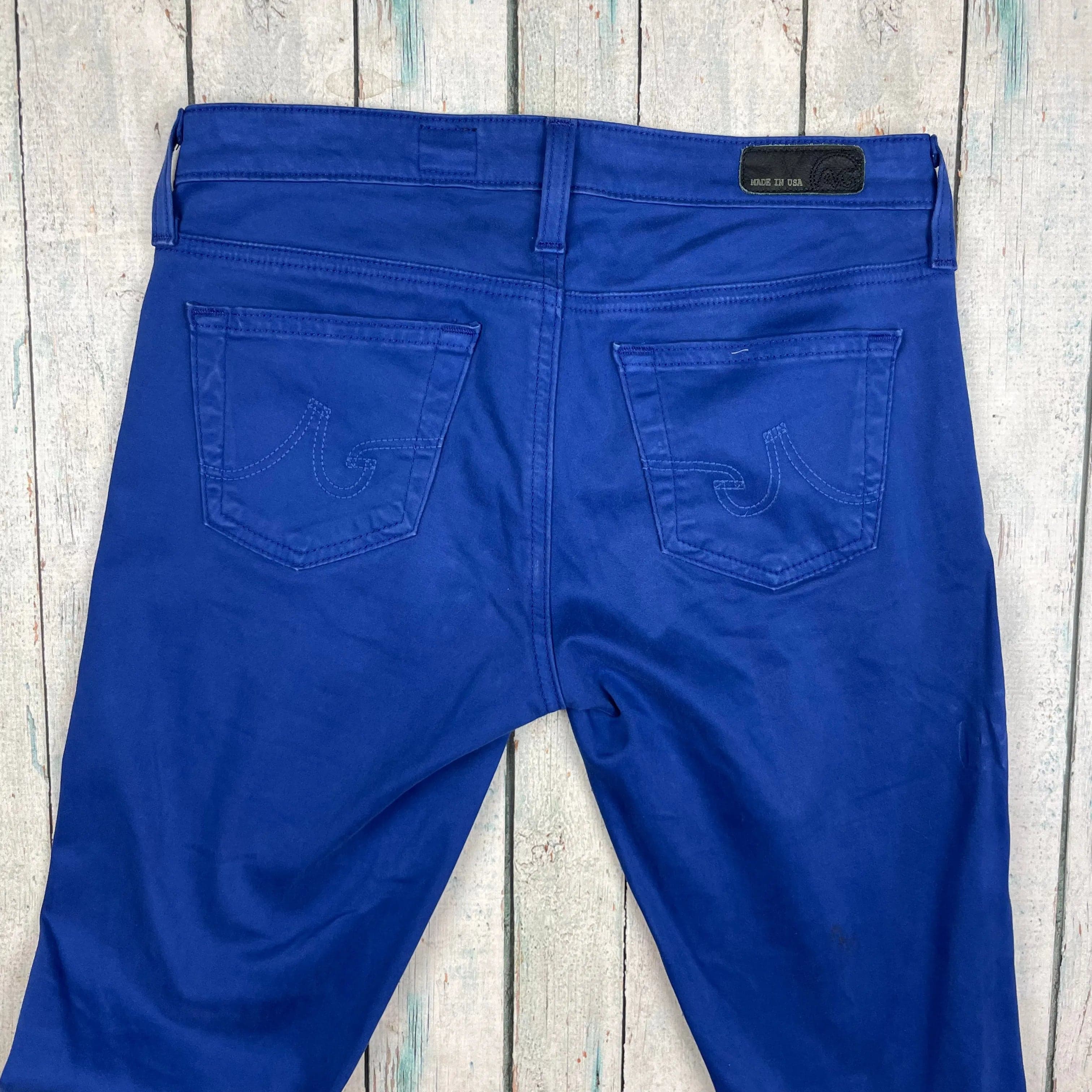 AG Adriano Goldschmied 'The Stilt' Cobalt Blue Cigarette Leg Jeans- Size 25R — photo 5 of 8