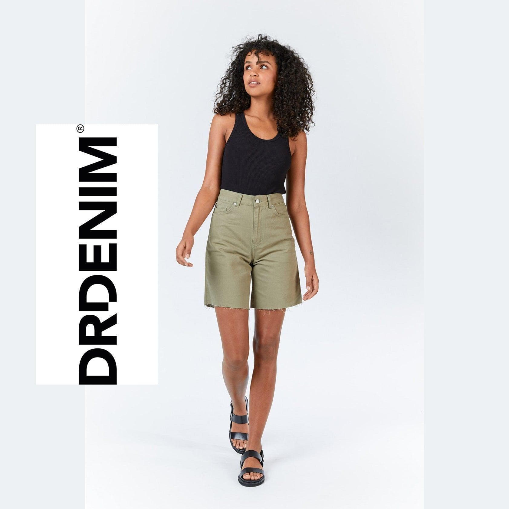 NWT - Dr Denim Meja Green Denim Shorts - Size 28 — photo 1 of 5