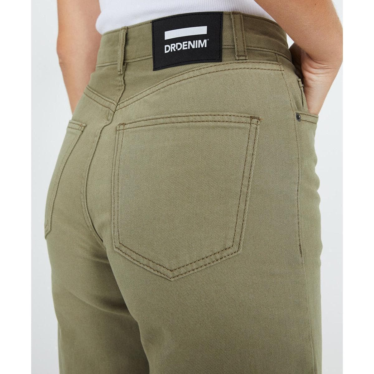 NWT - Dr Denim Meja Green Denim Shorts - Size 28 — photo 3 of 5
