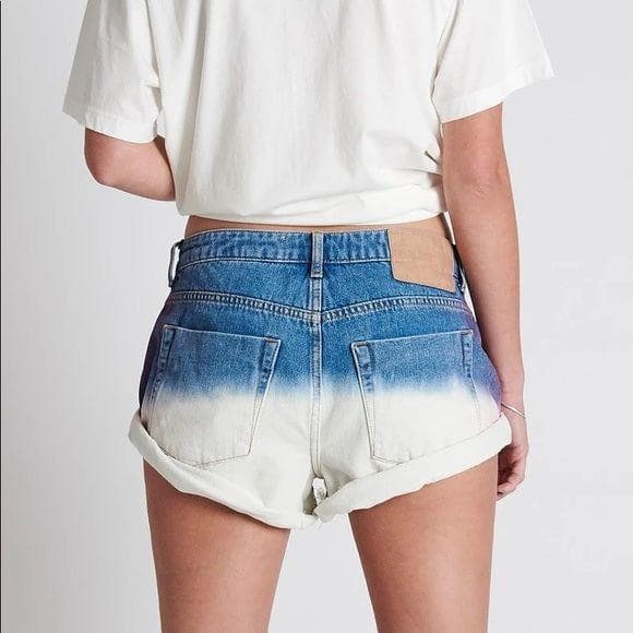 NWT - One Teaspoon 'Hollywood Dip Dye Bandits' Rolled Cuff Shorts - Size 32" — photo 2 of 4