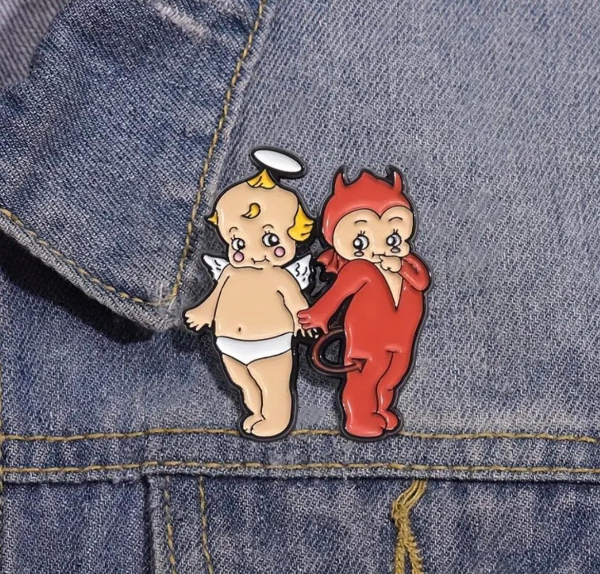 Angel & Devil Kewpies - Enamel Pin — photo 4 of 4