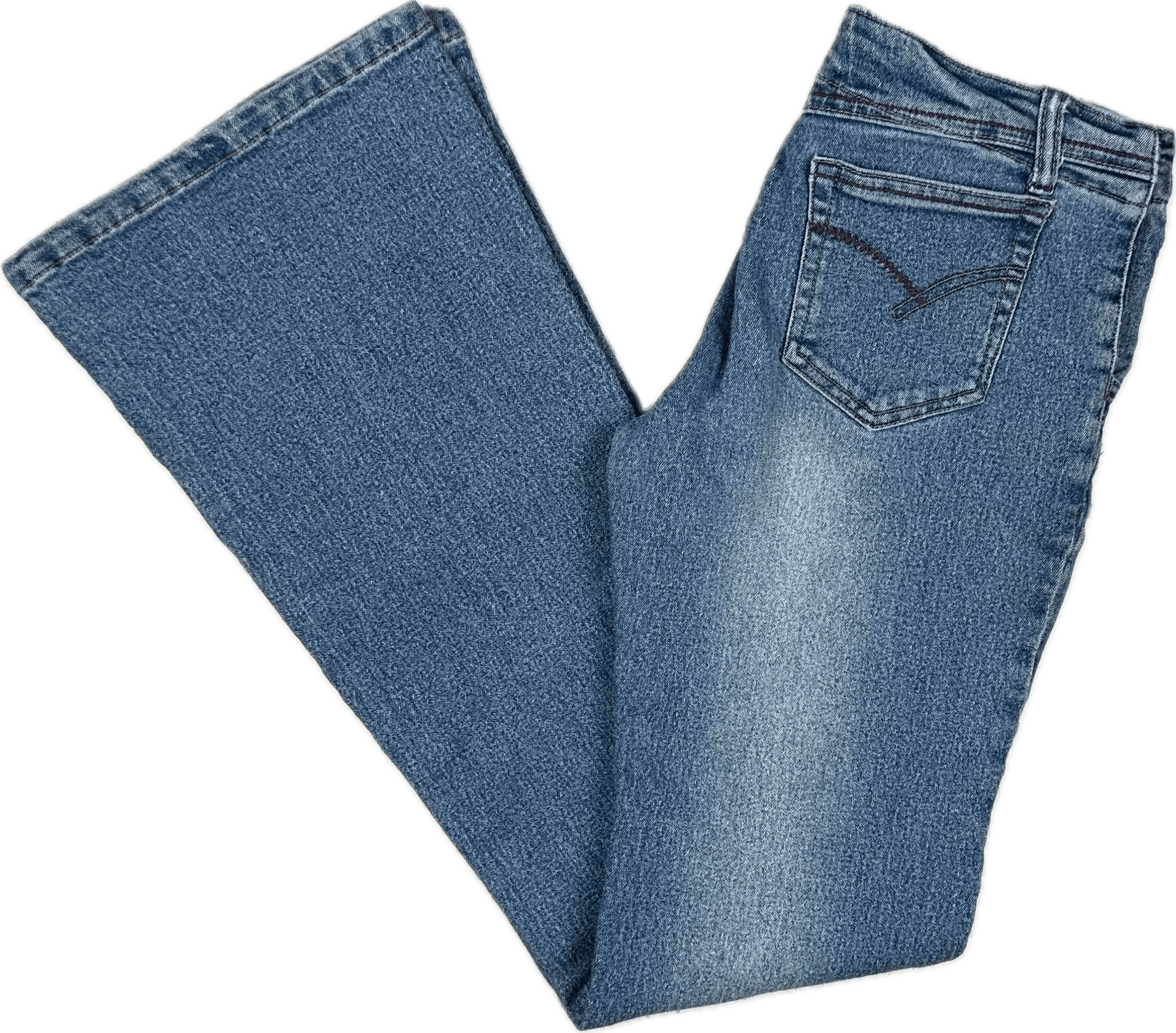 Y2K Low Rise Flare Jeans by Wakee - Size 8 — photo 1 of 5