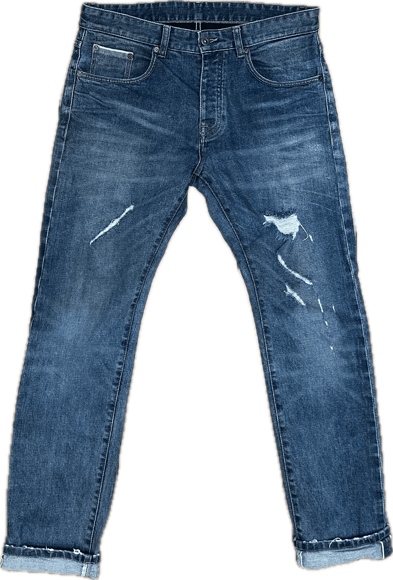 Selvedge Mens Straight Distressed Jeans -Size 33/33 — photo 1 of 7