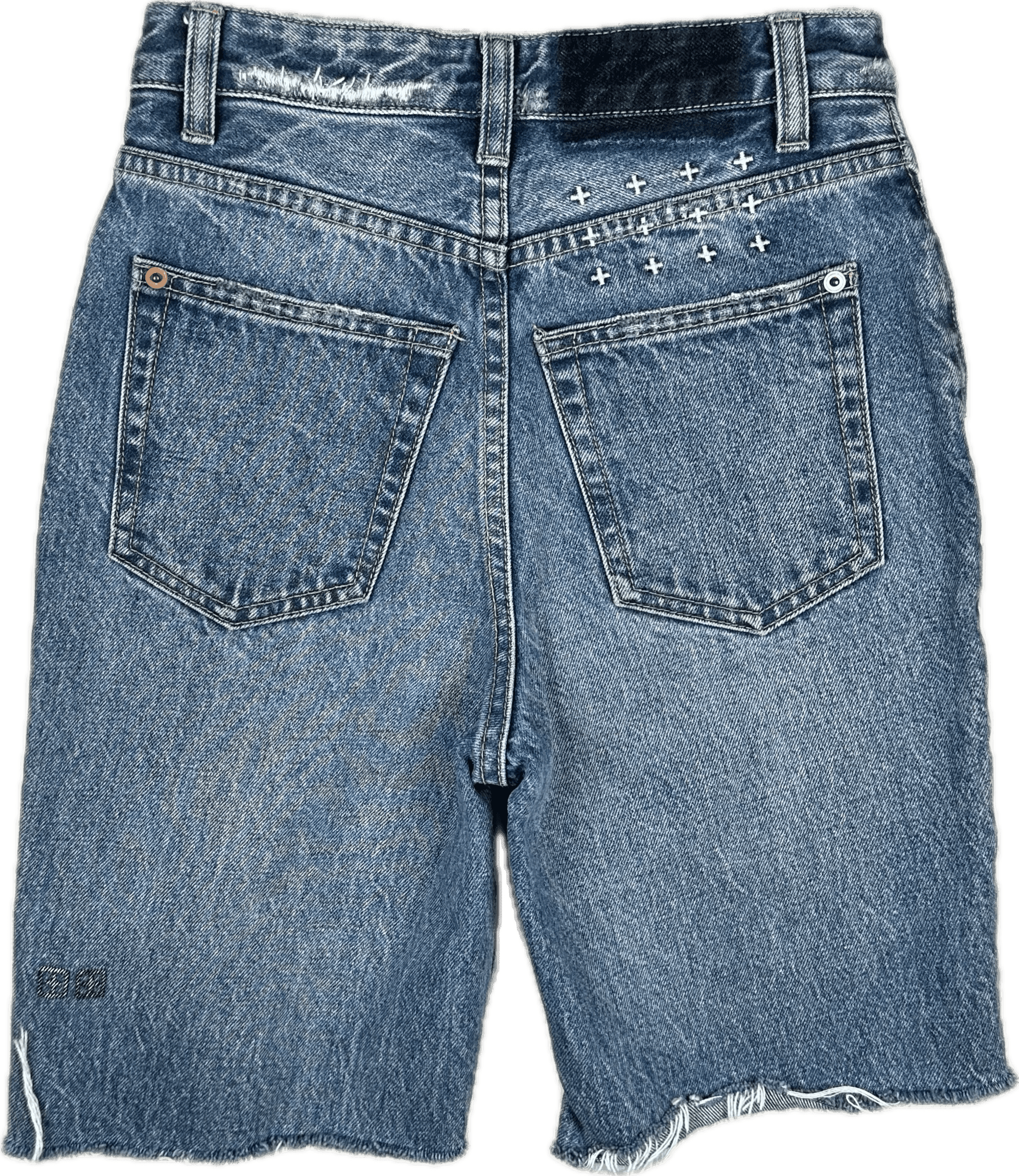 Ksubi 'Pointer True Vintage' Long Denim Shorts - Size 23 — photo 2 of 6