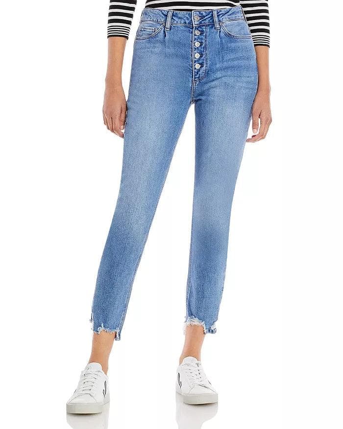 NWT- Paige Denim 'Sarah Slim ' Darcene Distressed Jeans- Size 32 — photo 5 of 5