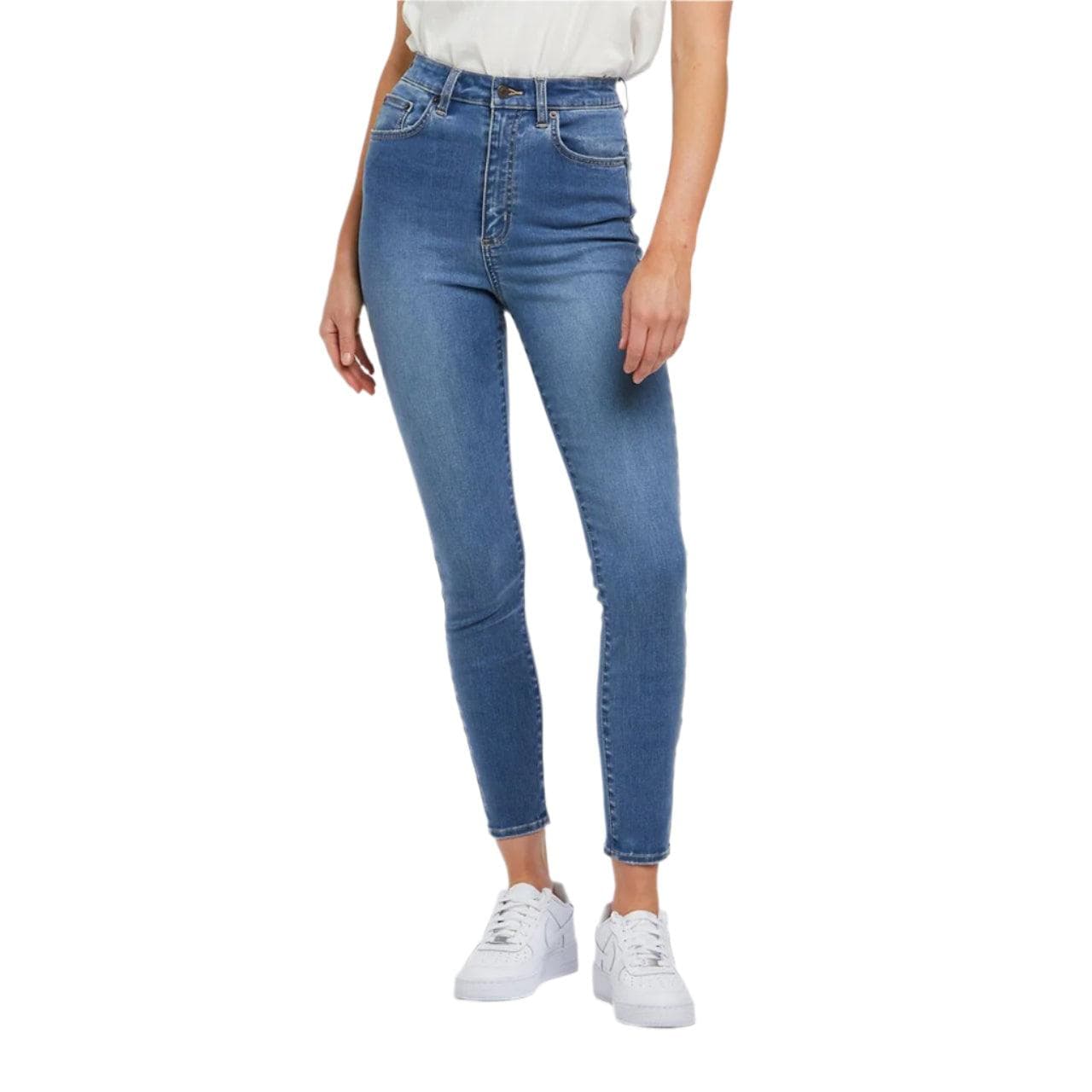 Lee 'High Licks Crop' Blue Skinny Jeans - Size 8 — photo 1 of 9