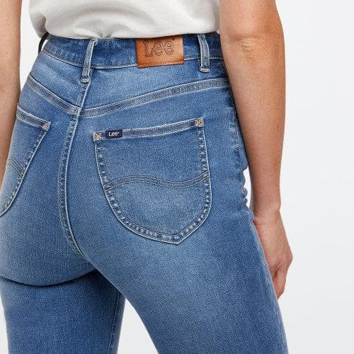 Lee 'High Licks Crop' Blue Skinny Jeans - Size 8 — photo 2 of 9