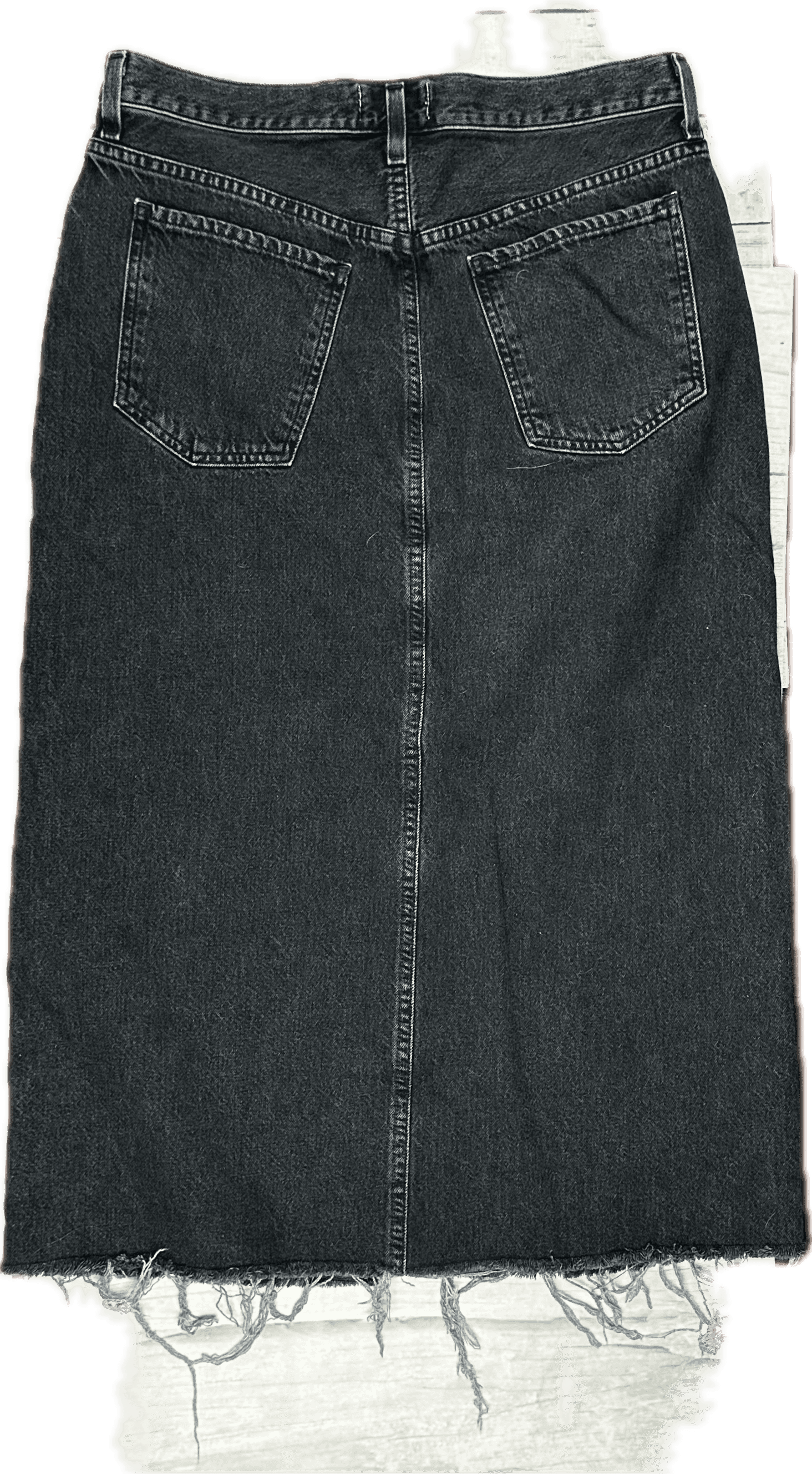AGOLDE 'Leif Skirt' Vintage Wash Denim Maxi Skirt - Size 28 — photo 9 of 10