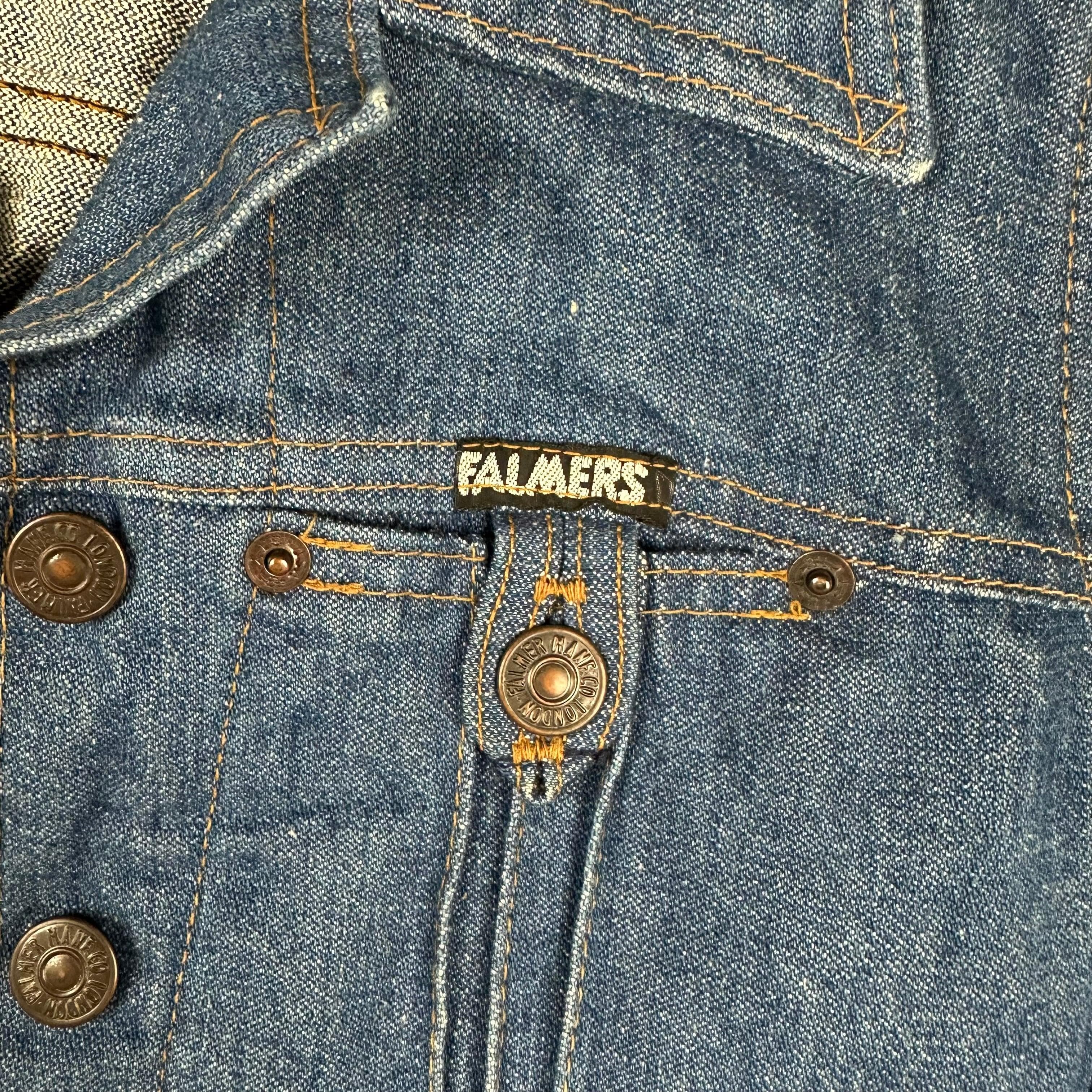 1970's Falmers U.K Vintage Classic Denim Jacket - Suit Size 6/8 — photo 3 of 5