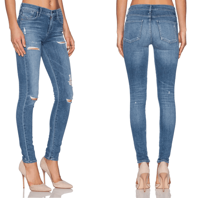 AGOLDE 'Sophie' High Rise Skinny Distressed Jeans- Size 25 — photo 2 of 9