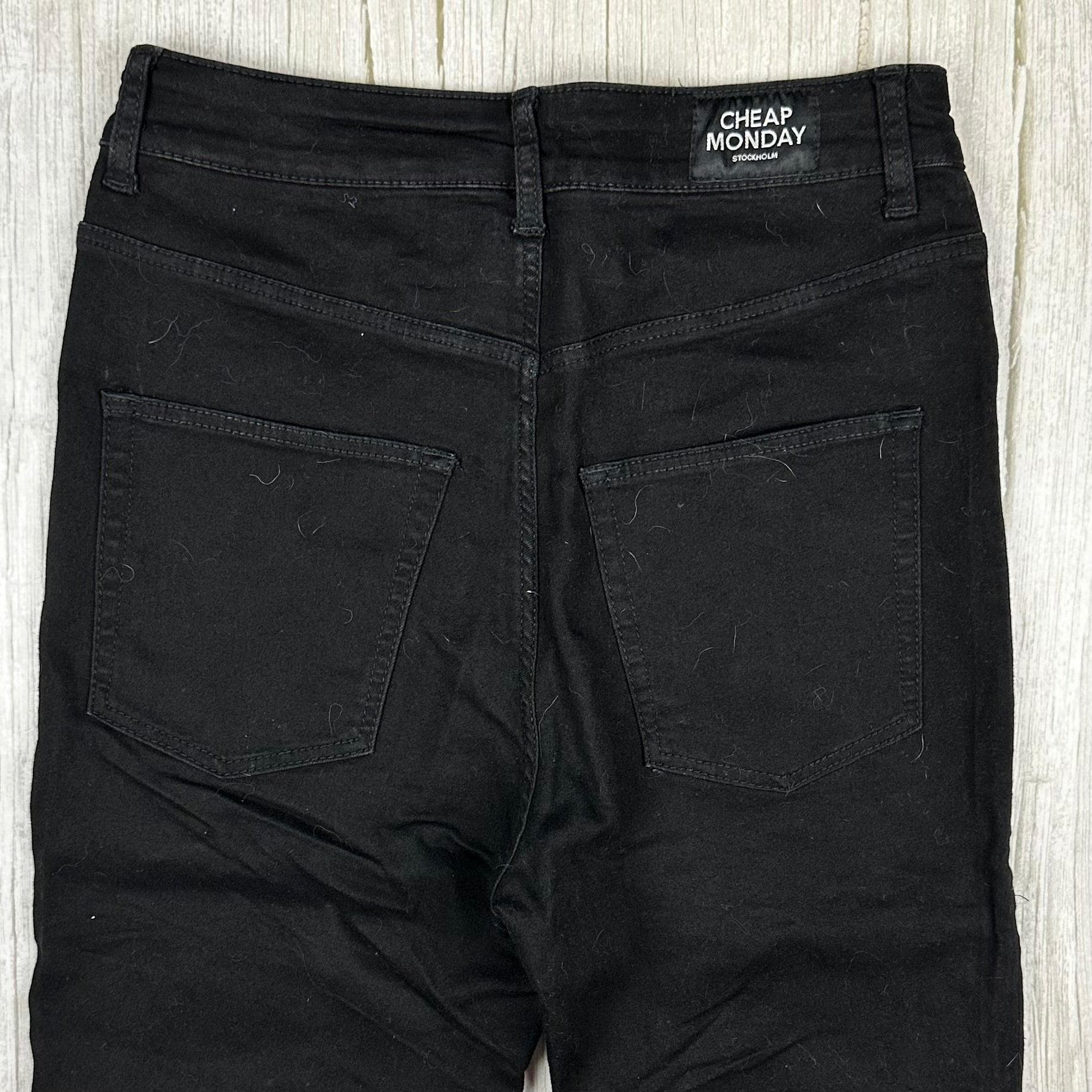 Cheap Monday 'High Spray' Cut Black Skinny Jeans - Size 28/29 — photo 4 of 7