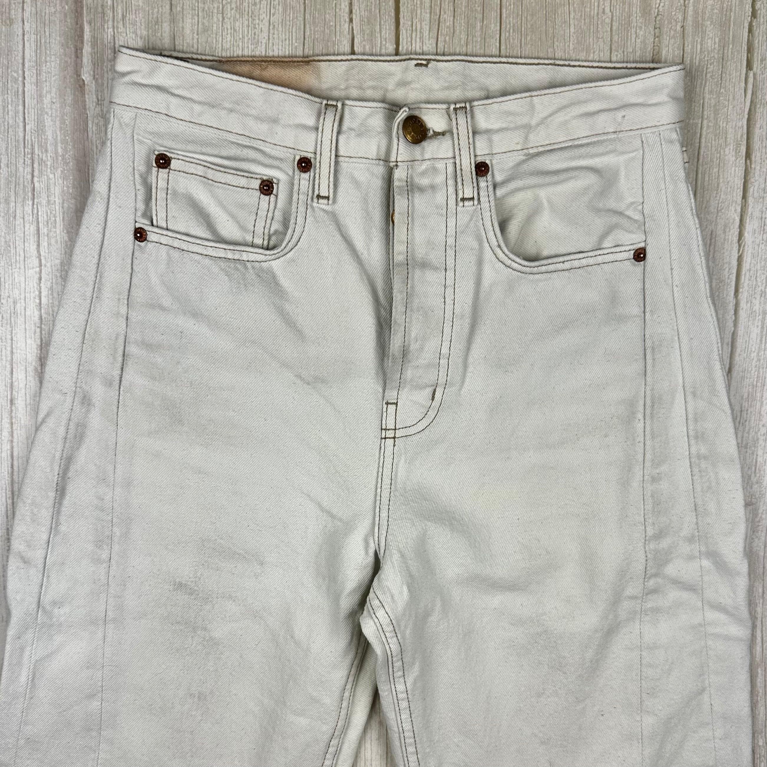 B Sides USA Made Wide Leg Crop Barrel Leg Jeans - Size 27 — photo 3 of 10