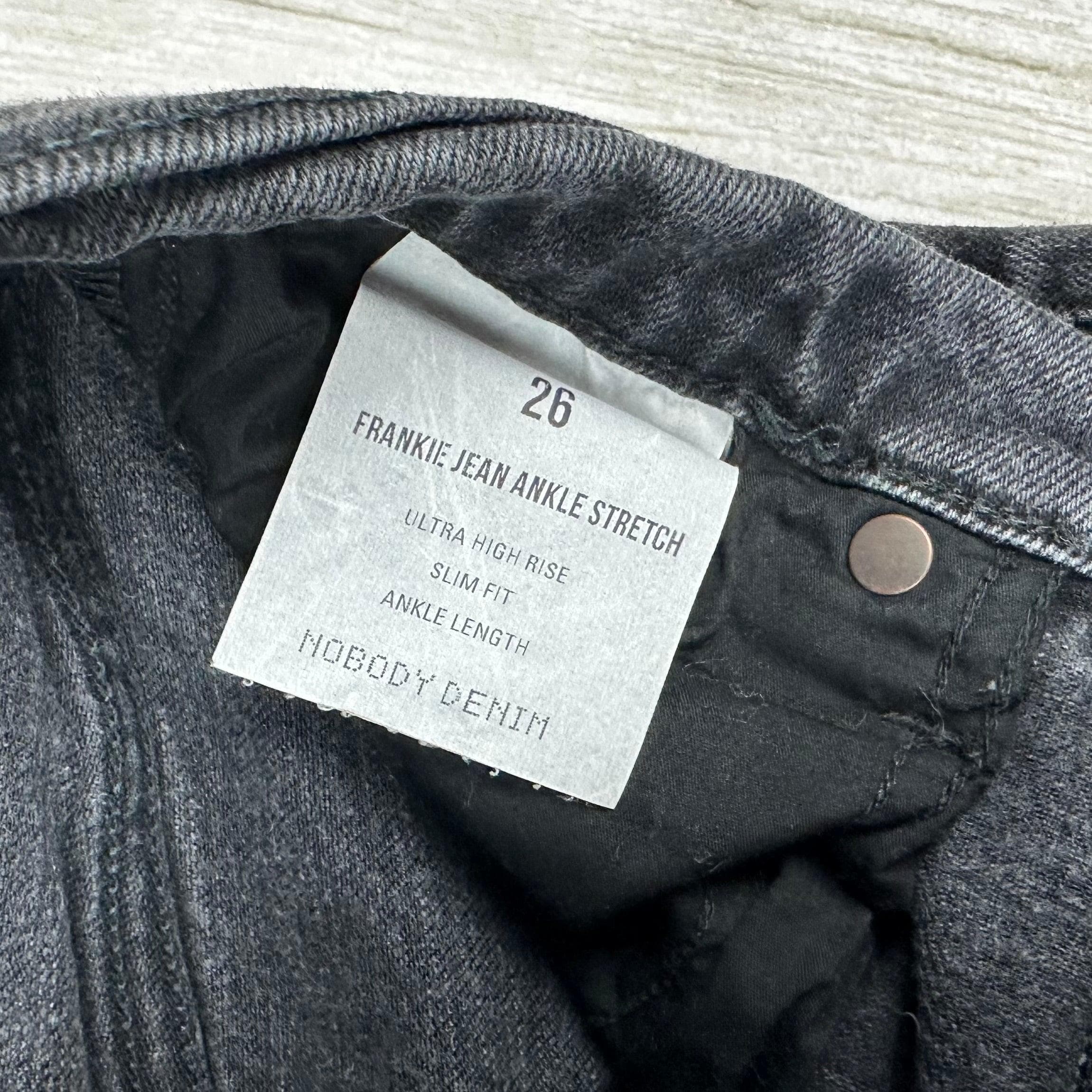 NOBODY 'Frankie Jean' High Rise Ankle Stretch Black Jeans- Size 26 — photo 6 of 8