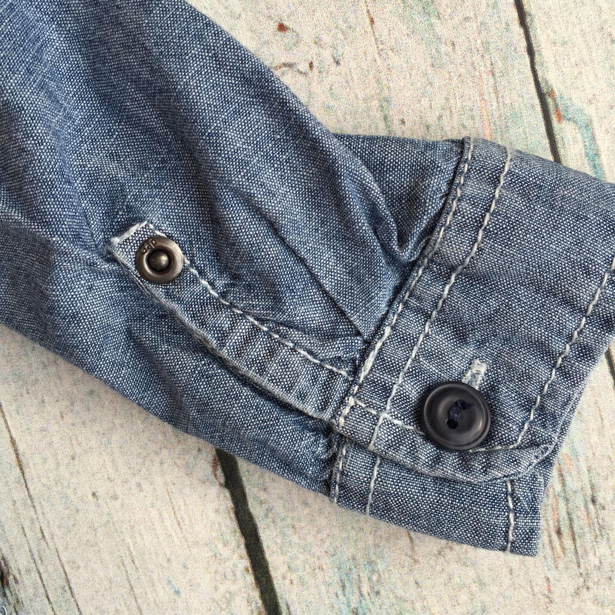 Baby Gap Denim Jumpsuit- Size 6/12M — photo 4 of 7