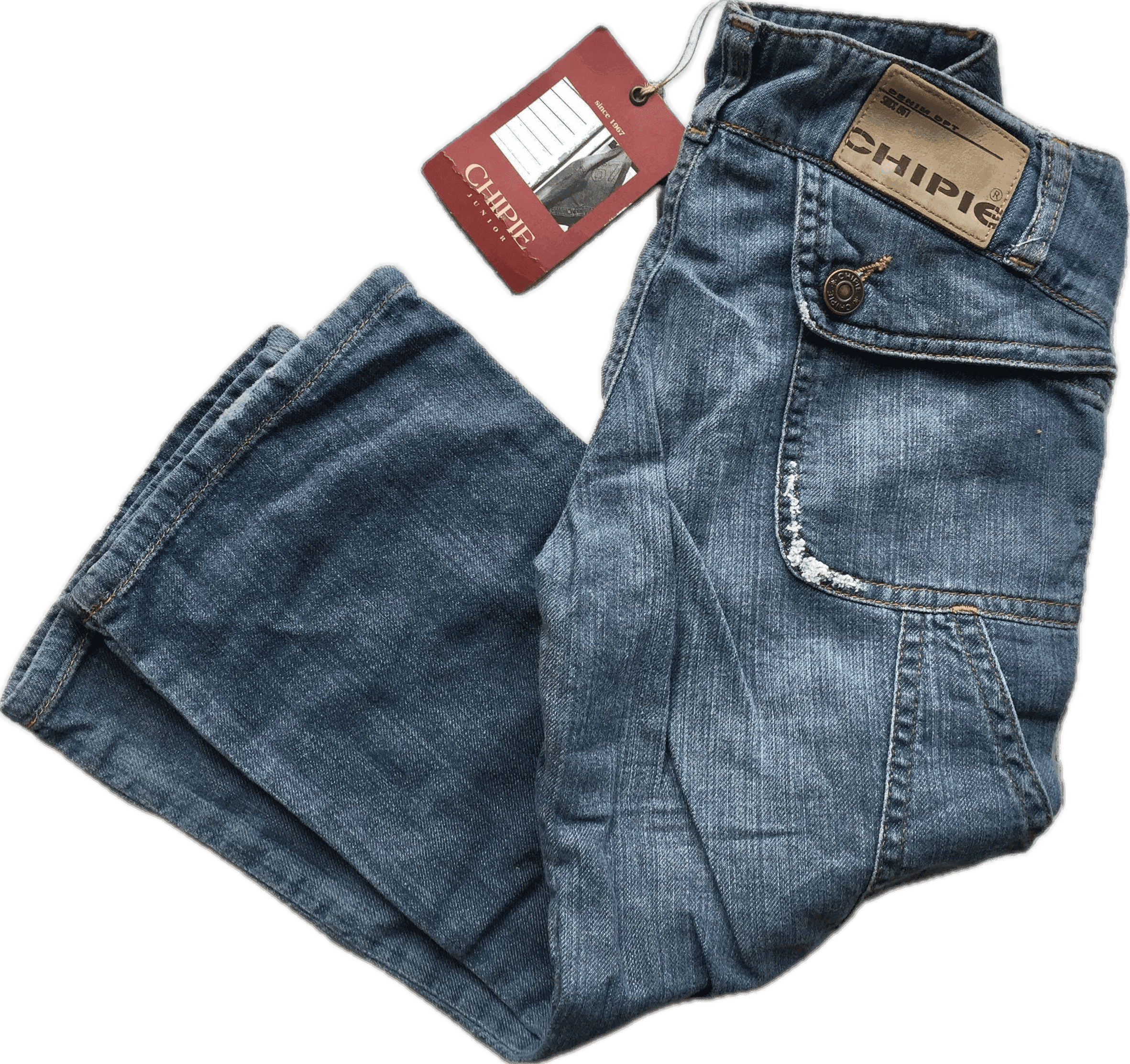 NWT - Chipie Crop Denim 'Porridge' Jeans- Size 8/10 — photo 1 of 5