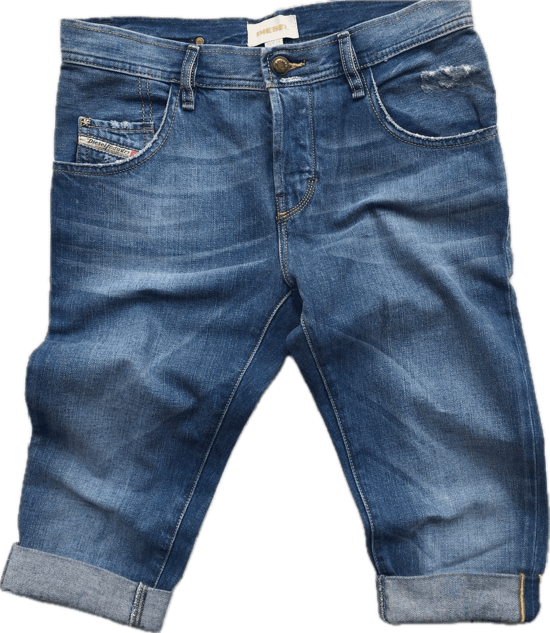 Diesel Long Denim Knee Shorts/ Jorts- Size 25 — photo 1 of 9