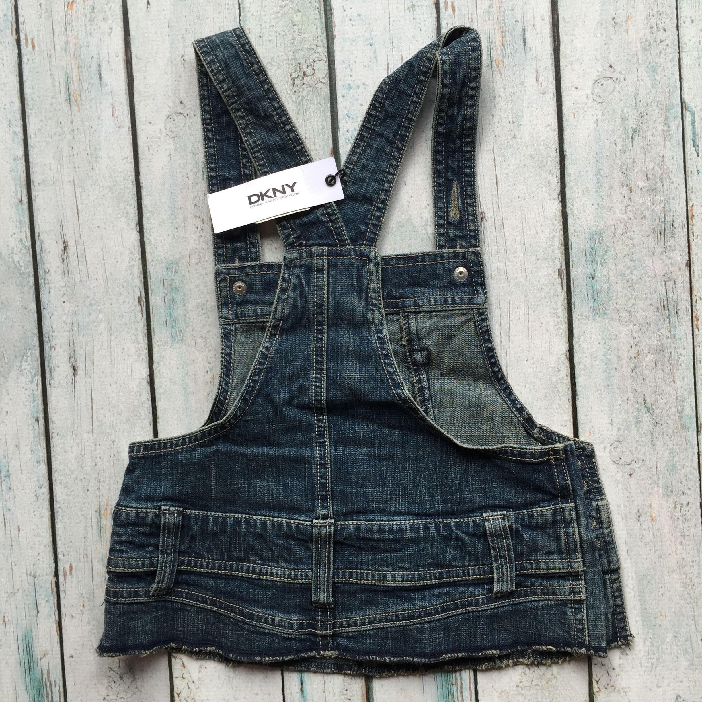 NWT - DKNY Overall Bib Style Denim Top - Size 16 — photo 6 of 7