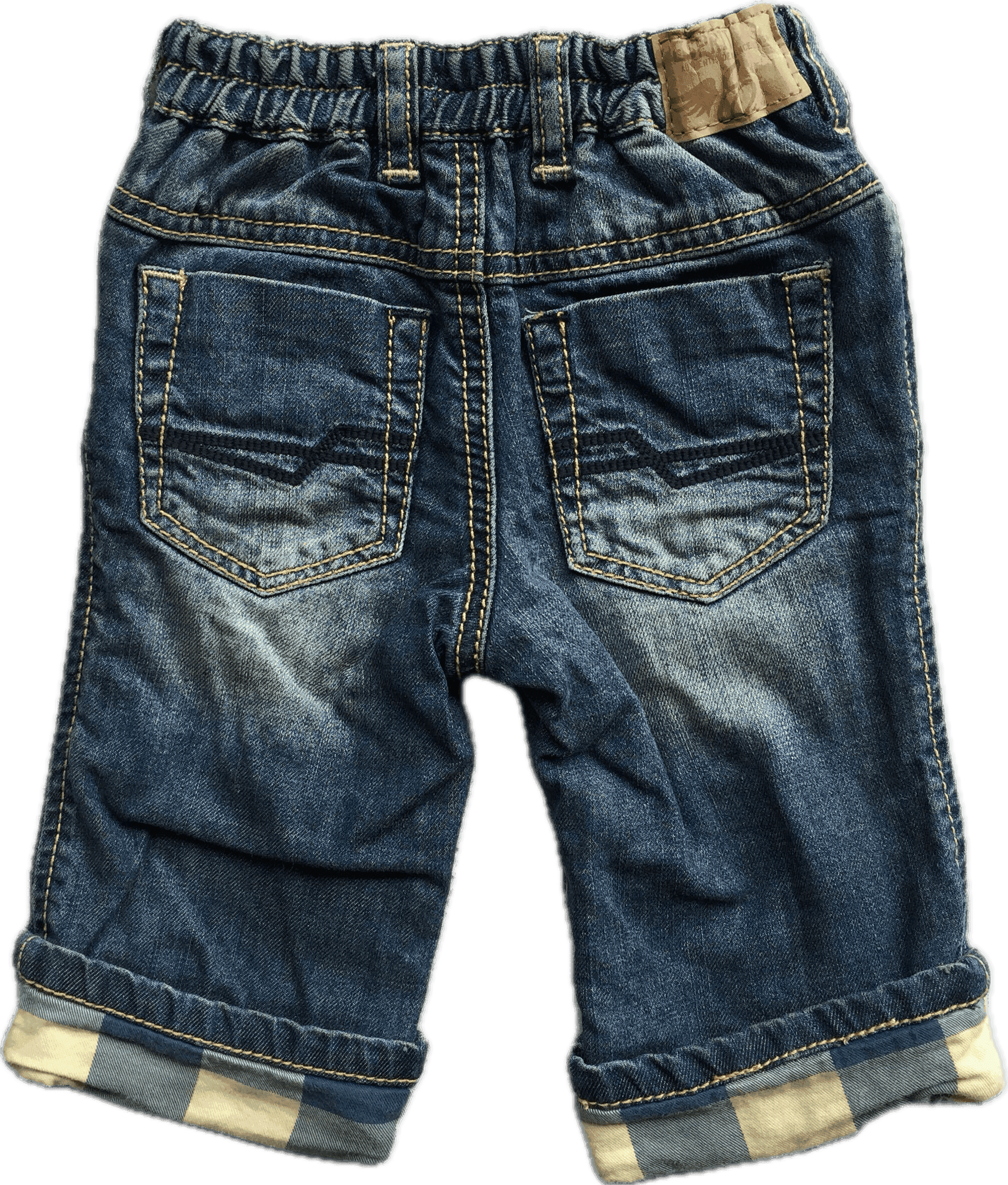 Esprit Boys Check Lined Denim Jeans - Size 3M — photo 3 of 8
