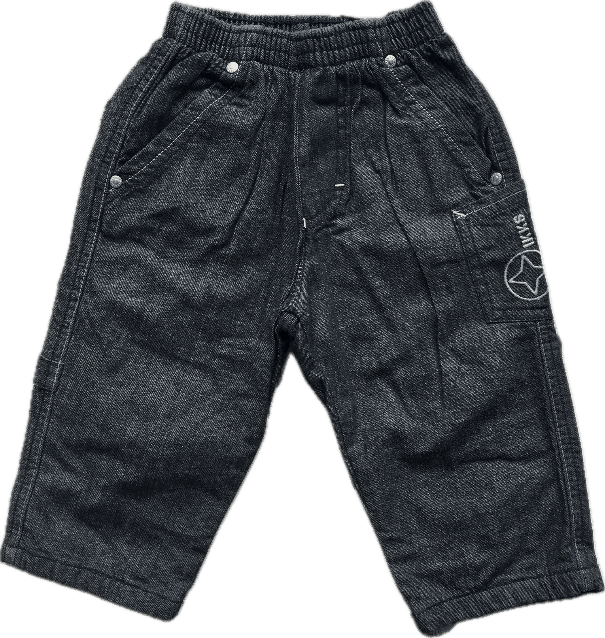 NWT - Made in France IKKS Lined Pull on Boys Jeans - Size 12M — photo 1 of 5