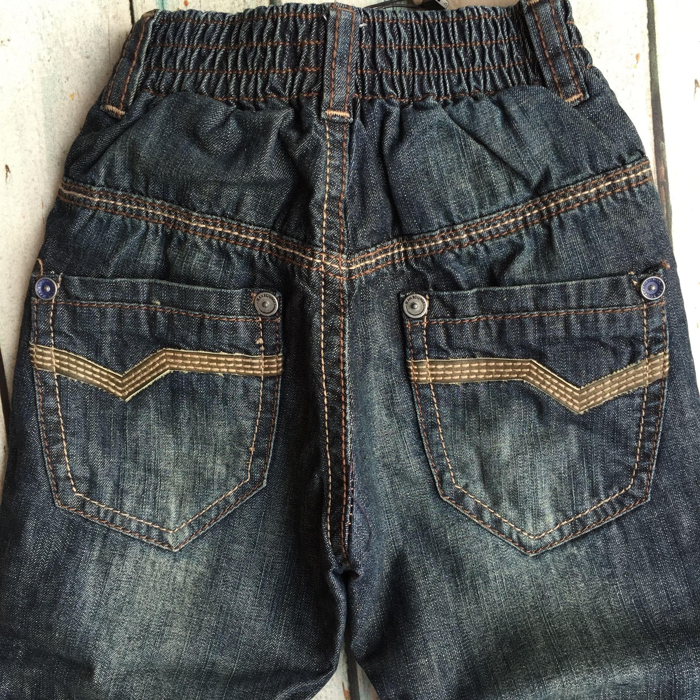 NWT - Jean Bourget French Pull on Boys Jeans - Size 18M — photo 4 of 7