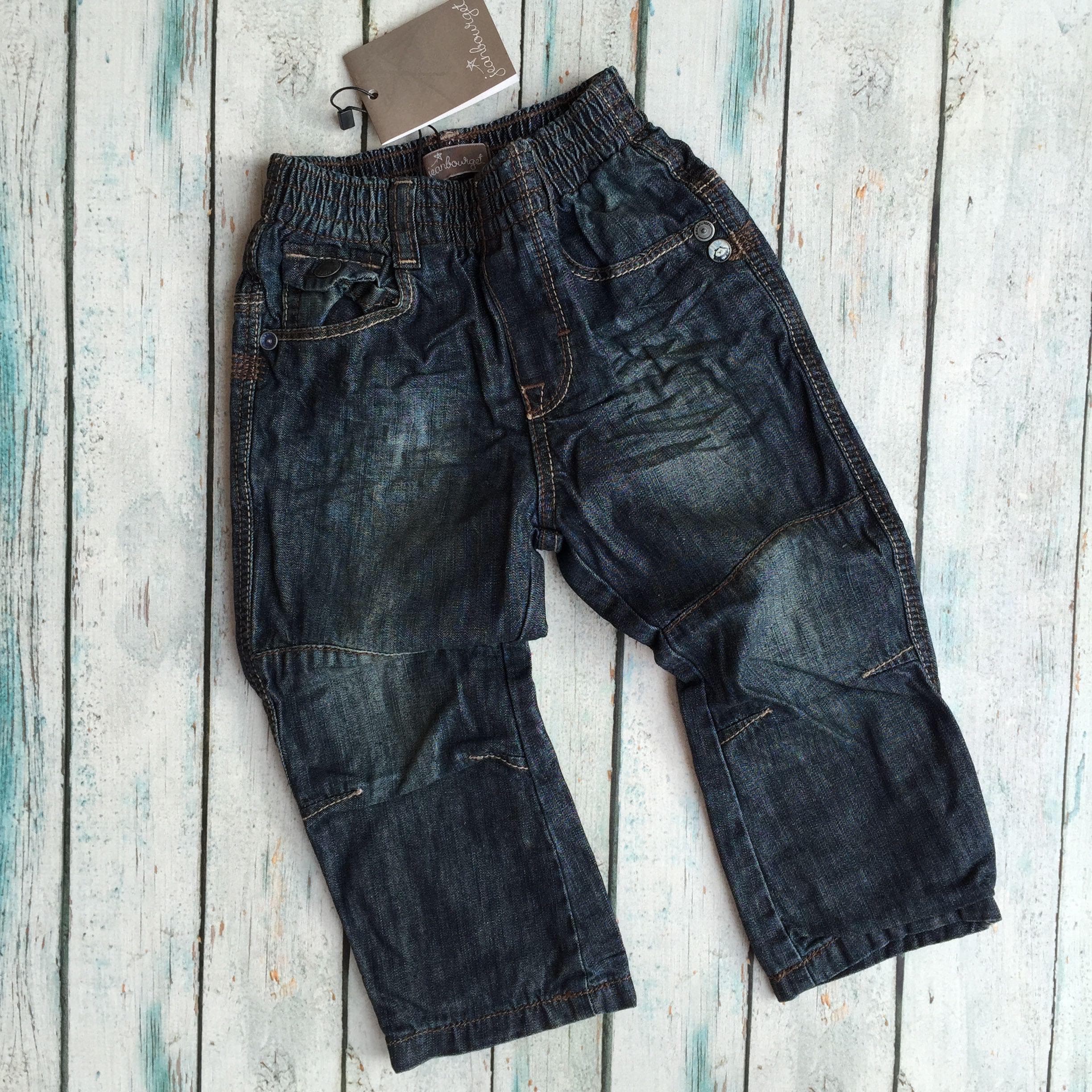 NWT - Jean Bourget French Pull on Boys Jeans - Size 18M — photo 6 of 7