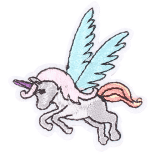 Flying Unicorn - Embroidered Cloth Patch — photo 1 of 2