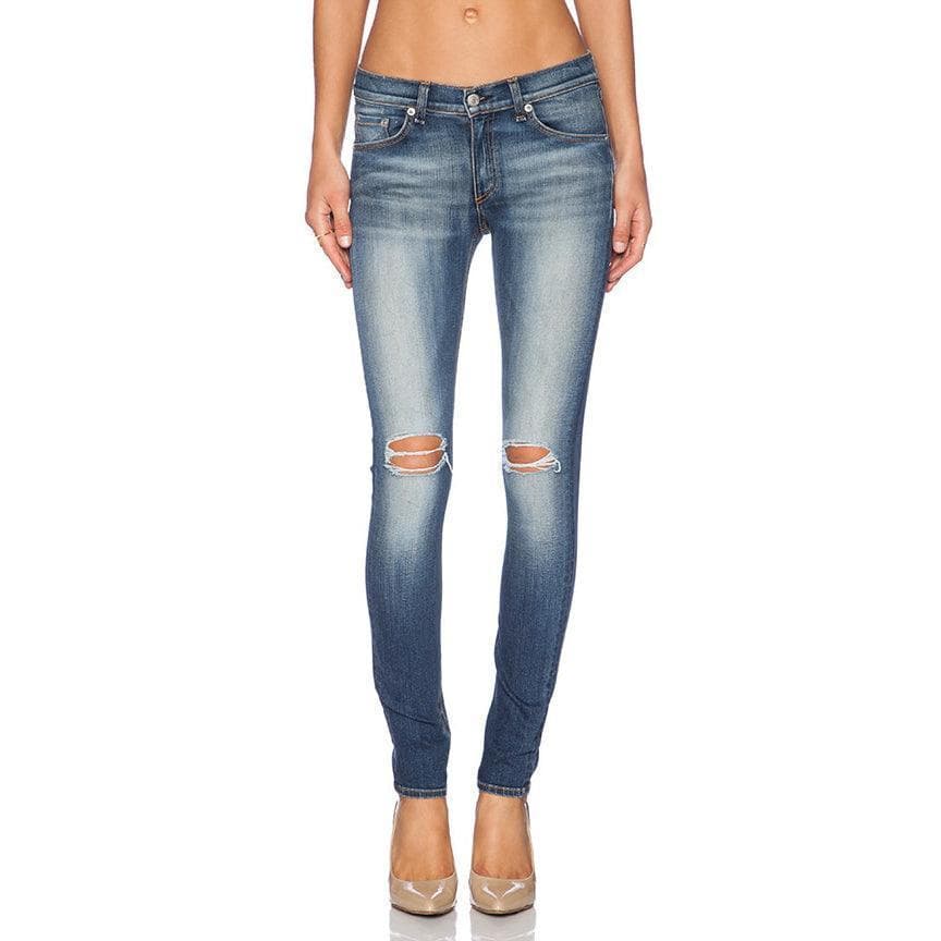 Rag & Bone 'Skinny' Busted Knee Jeans- Size 27 — photo 1 of 7
