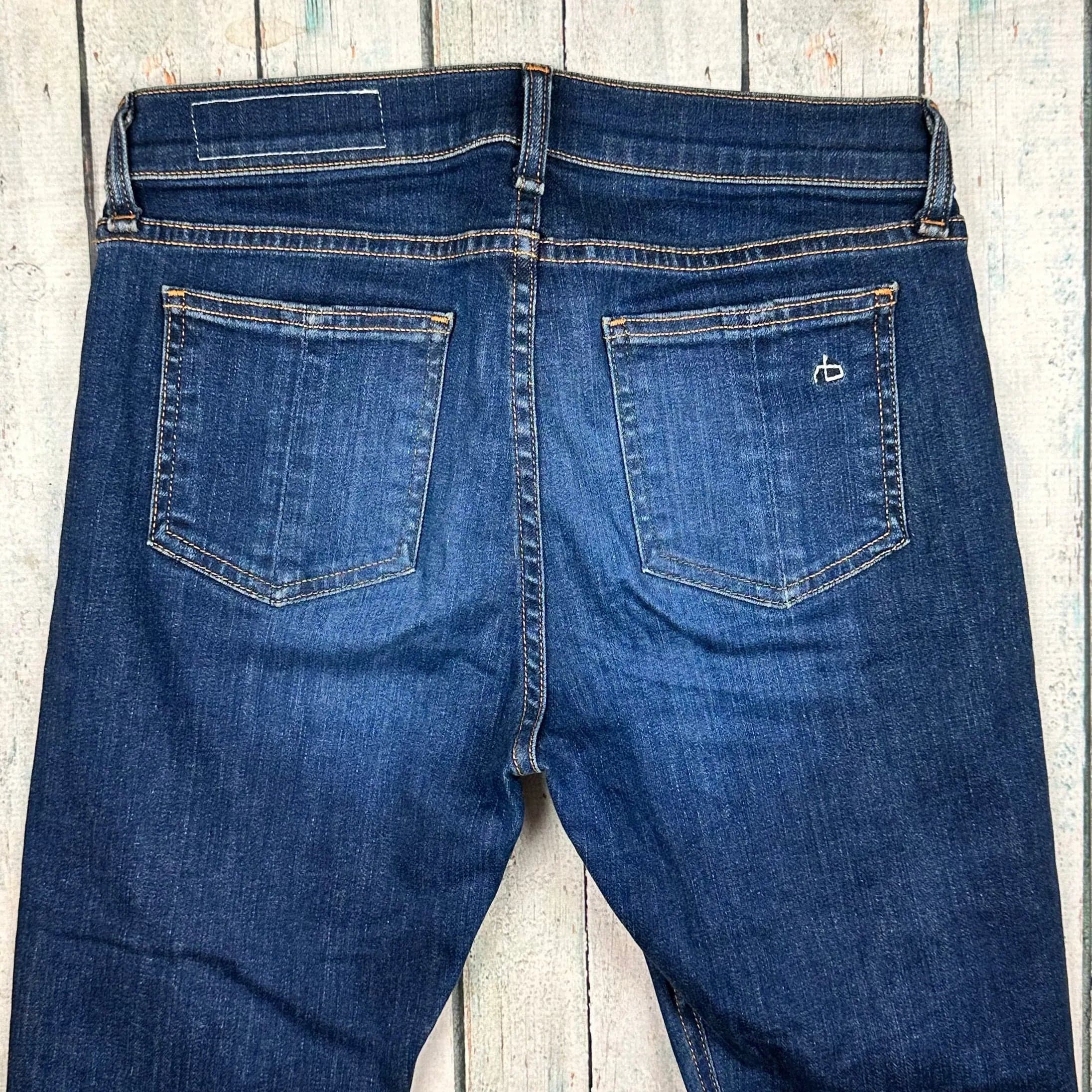 Rag & Bone 'Skinny' Busted Knee Jeans- Size 27 — photo 5 of 7