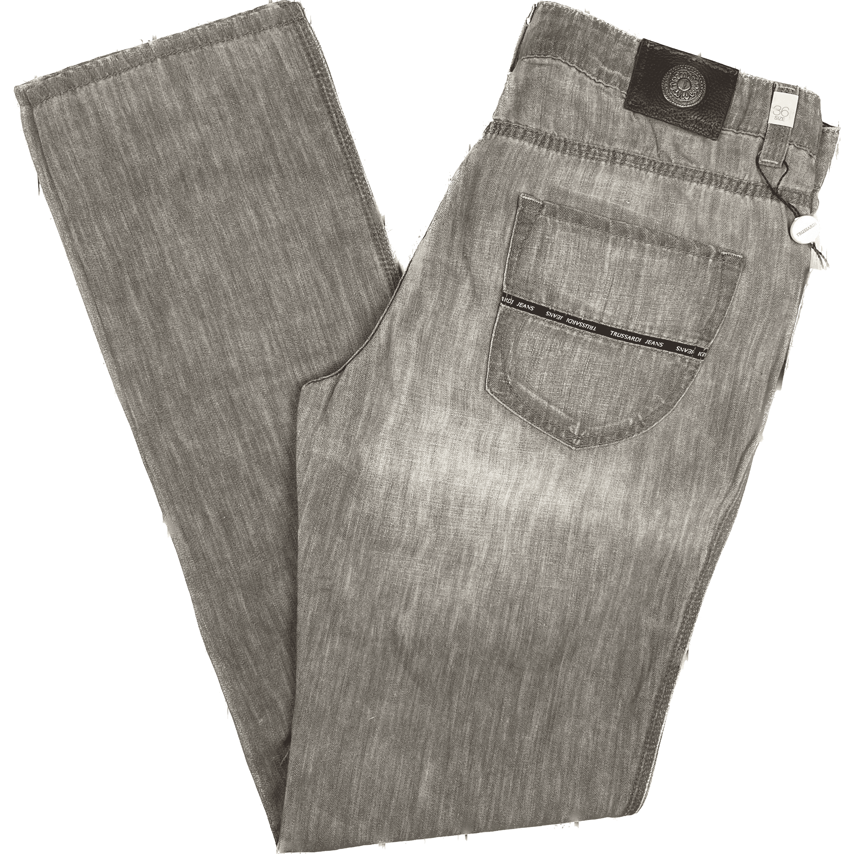 NWT - Trussardi Jeans - Italian Linen Blend 'Mod Five' Jeans -Size 12/14 — photo 1 of 5