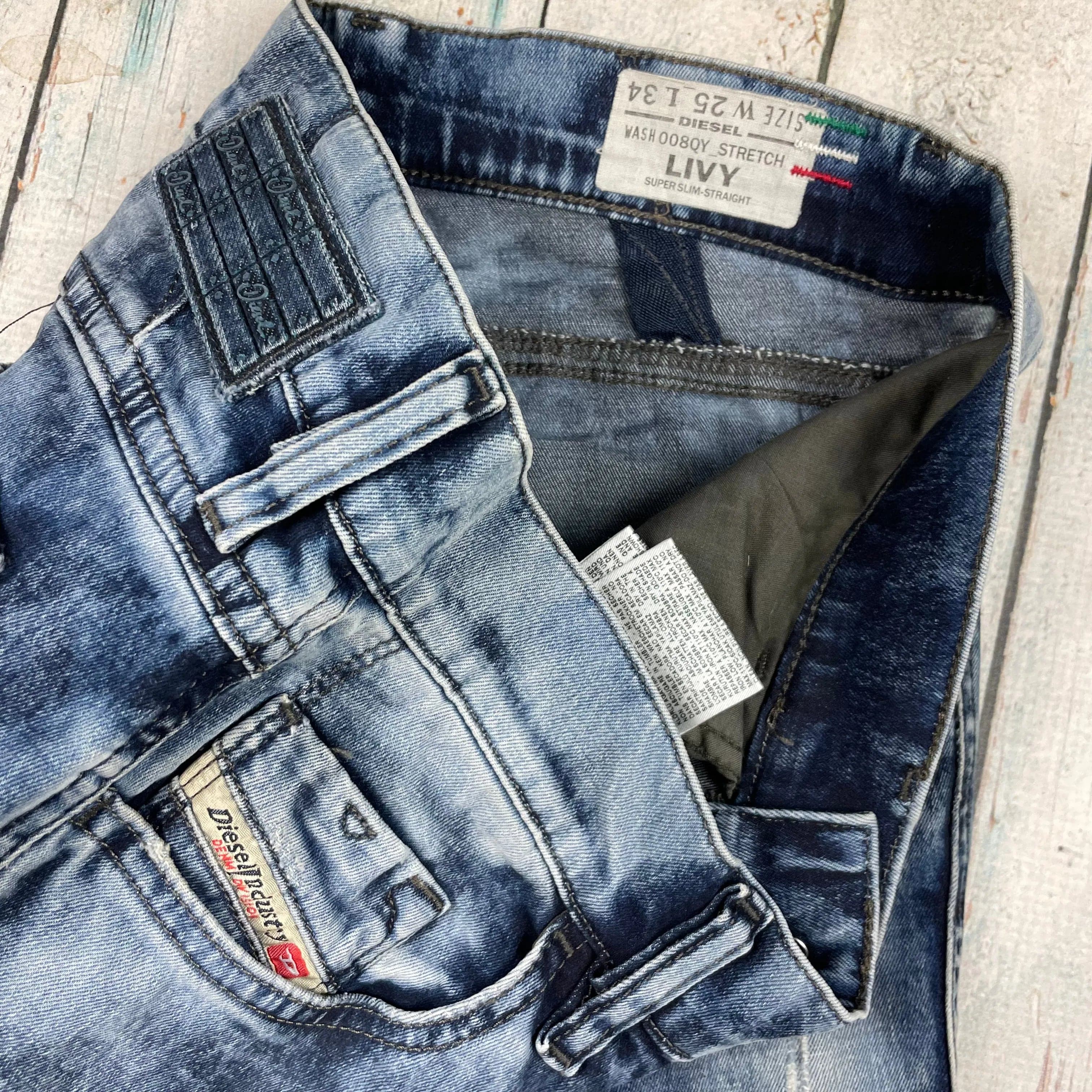 Diesel 'Livy' Super Slim Straight Jeans Size - 25/34 — photo 4 of 6