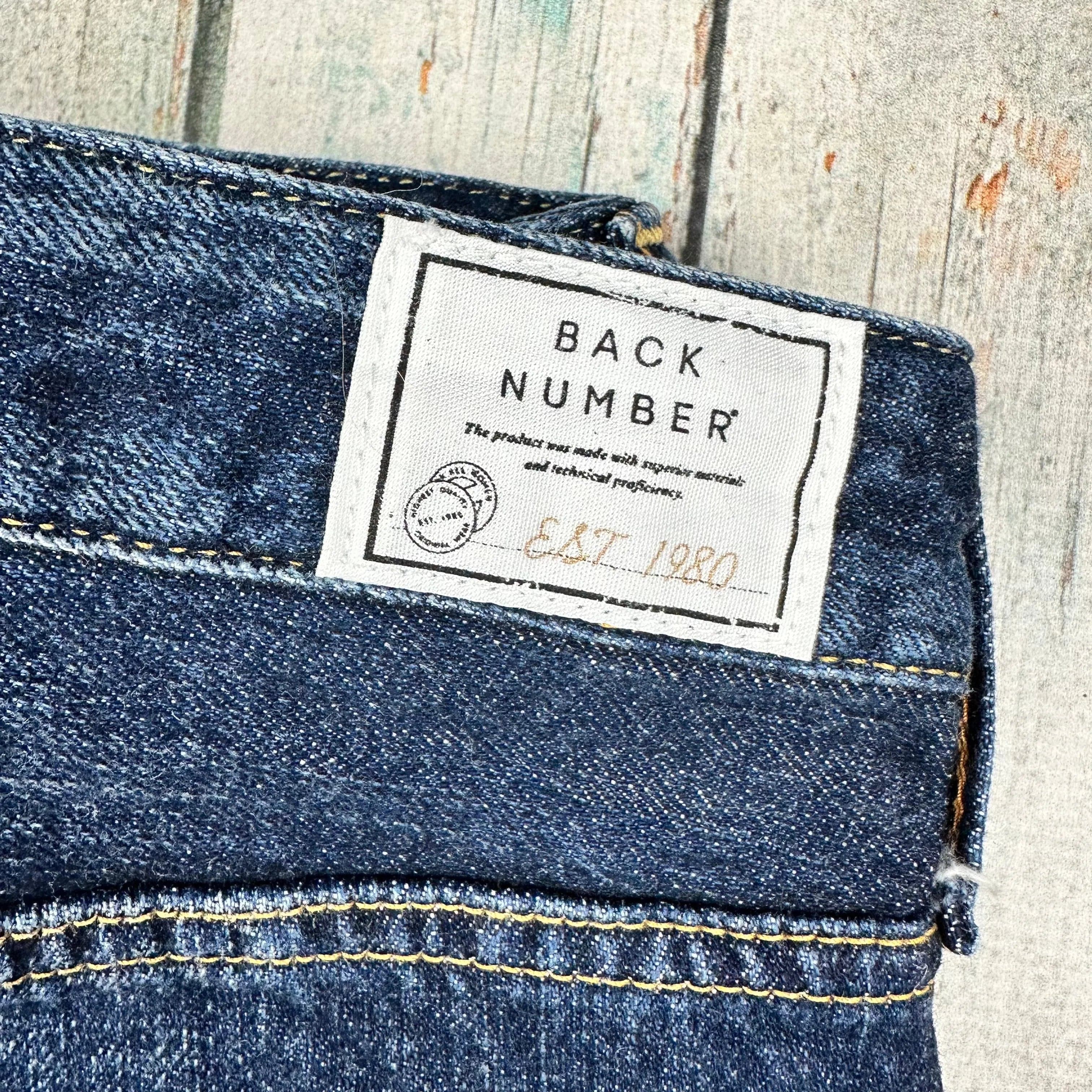 Back Number Japanese Denim Slim Tapered Ladies Jeans -Size 28 — photo 3 of 6