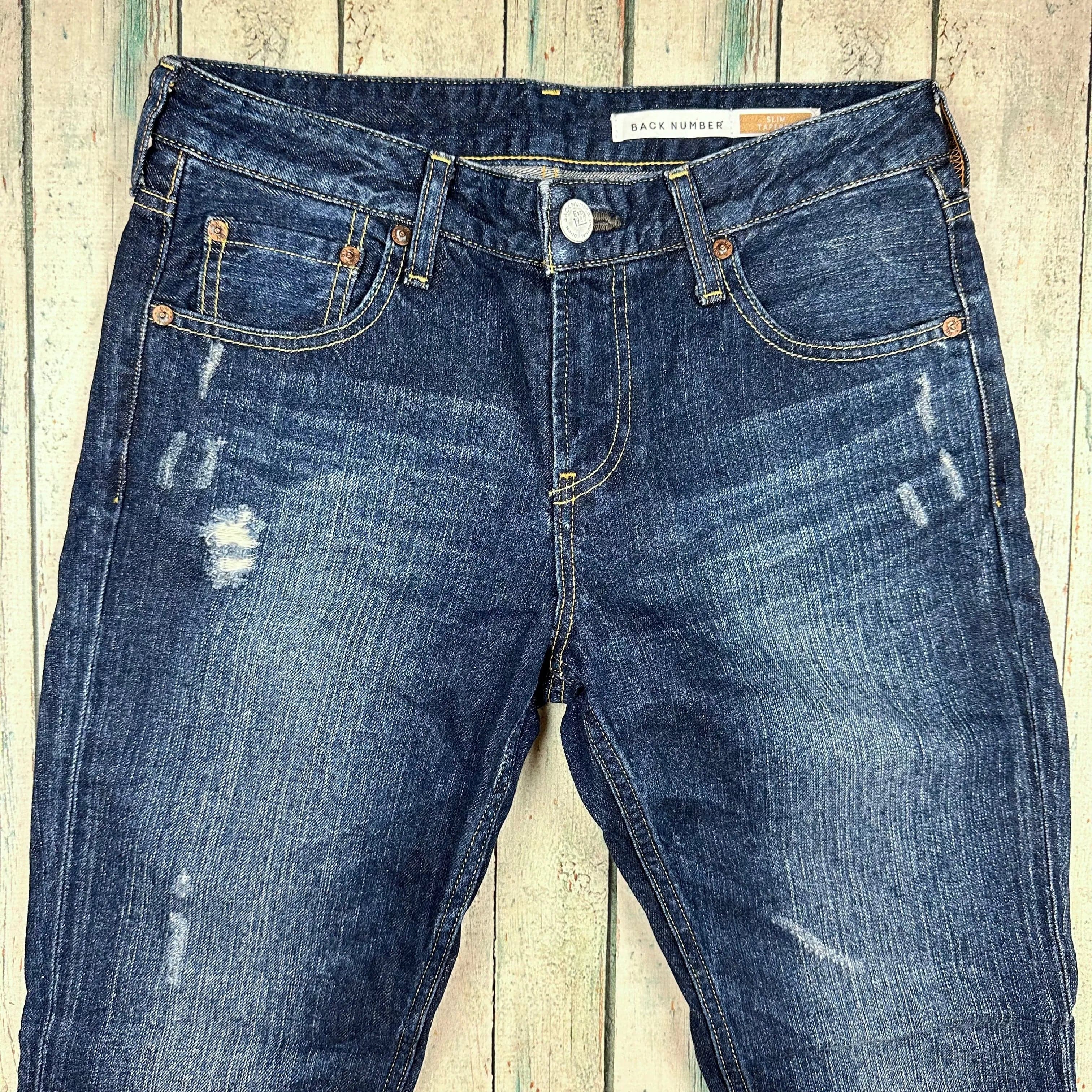 Back Number Japanese Denim Slim Tapered Ladies Jeans -Size 28 — photo 4 of 6